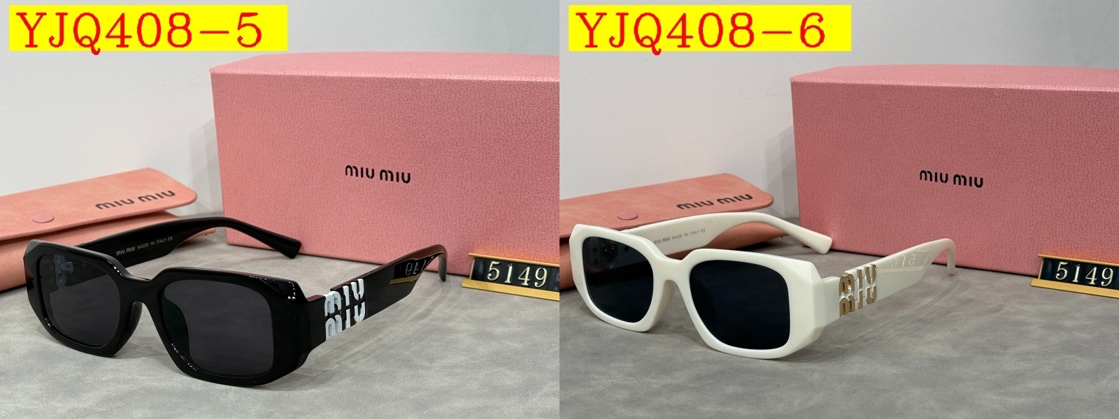 25$ Miu Miu Sunglasses with box 2970 YJQ408 gallery