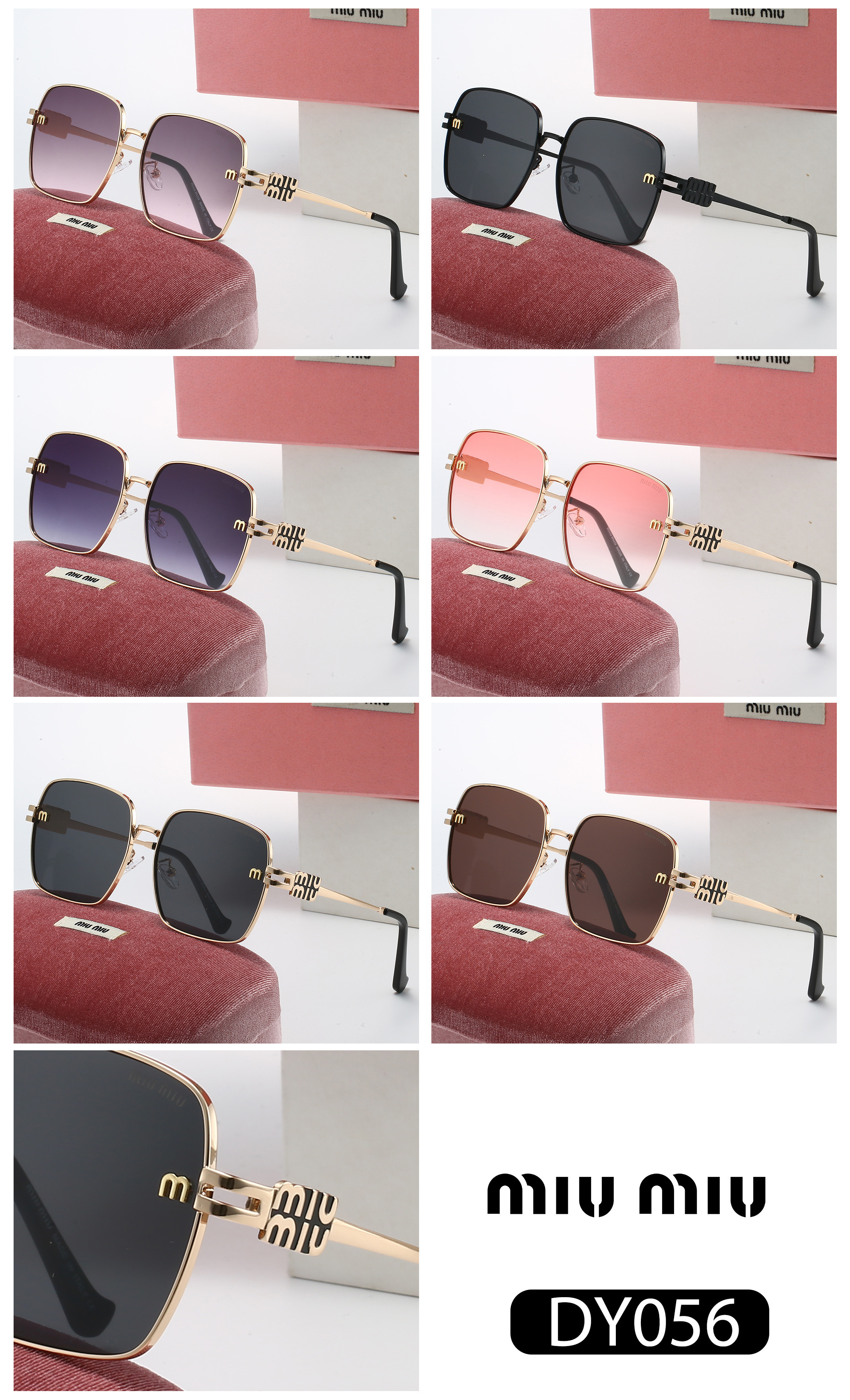 25$ Miu Miu Sunglasses with box 6960 YJQ434 gallery