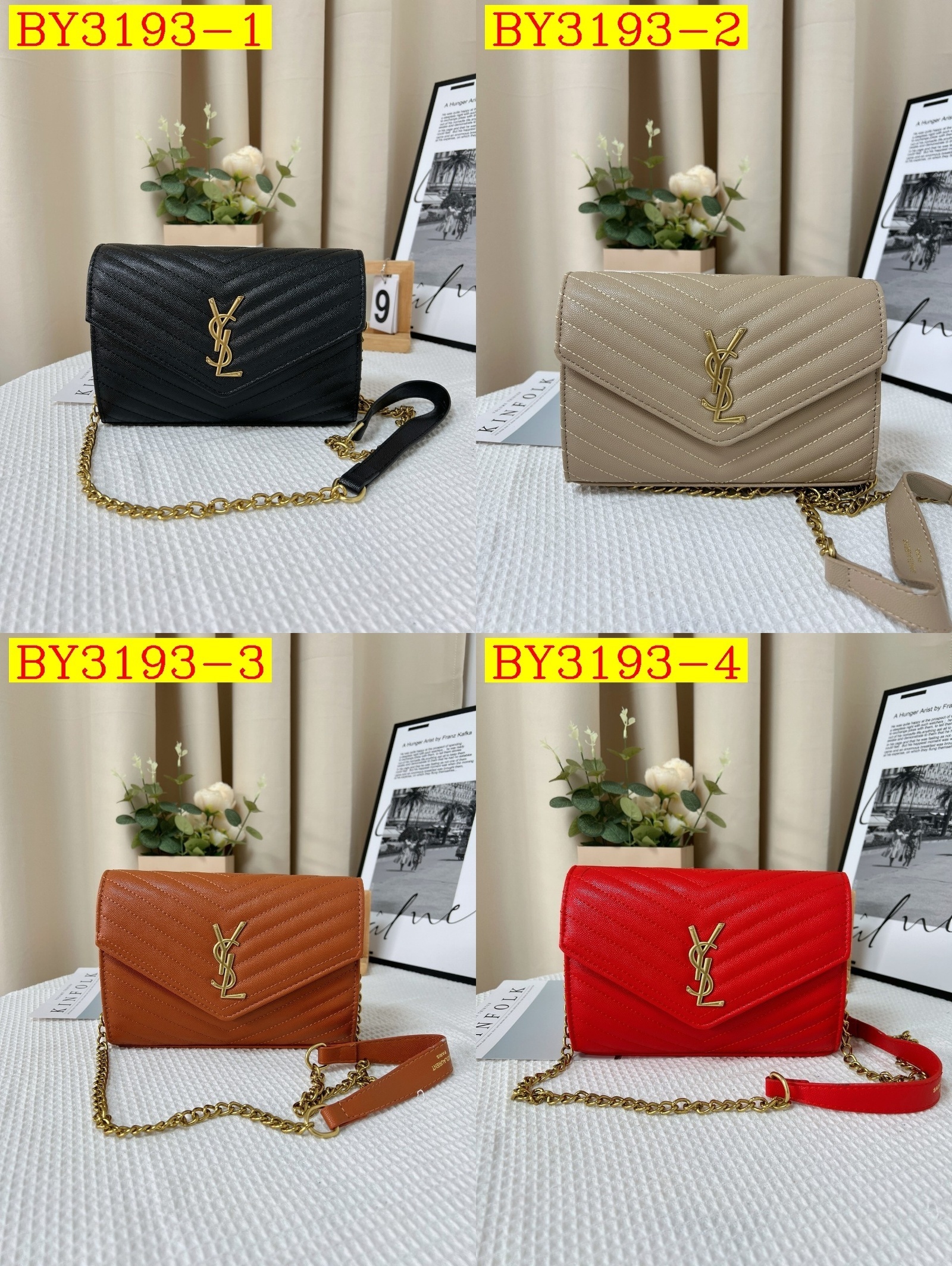 26$ YSL Shoulder bag size 23x9x16 cm 8830 BY3193 gallery