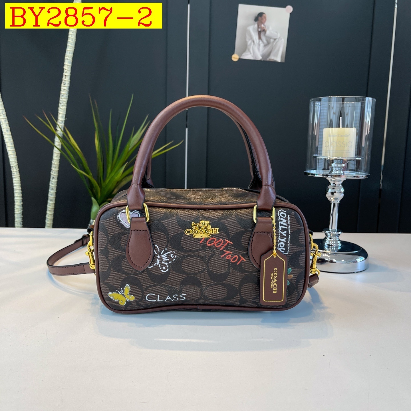 27$ CAOCH BD005 Shoulder bag size 24X13X9 cm 8898 BY2857 gallery