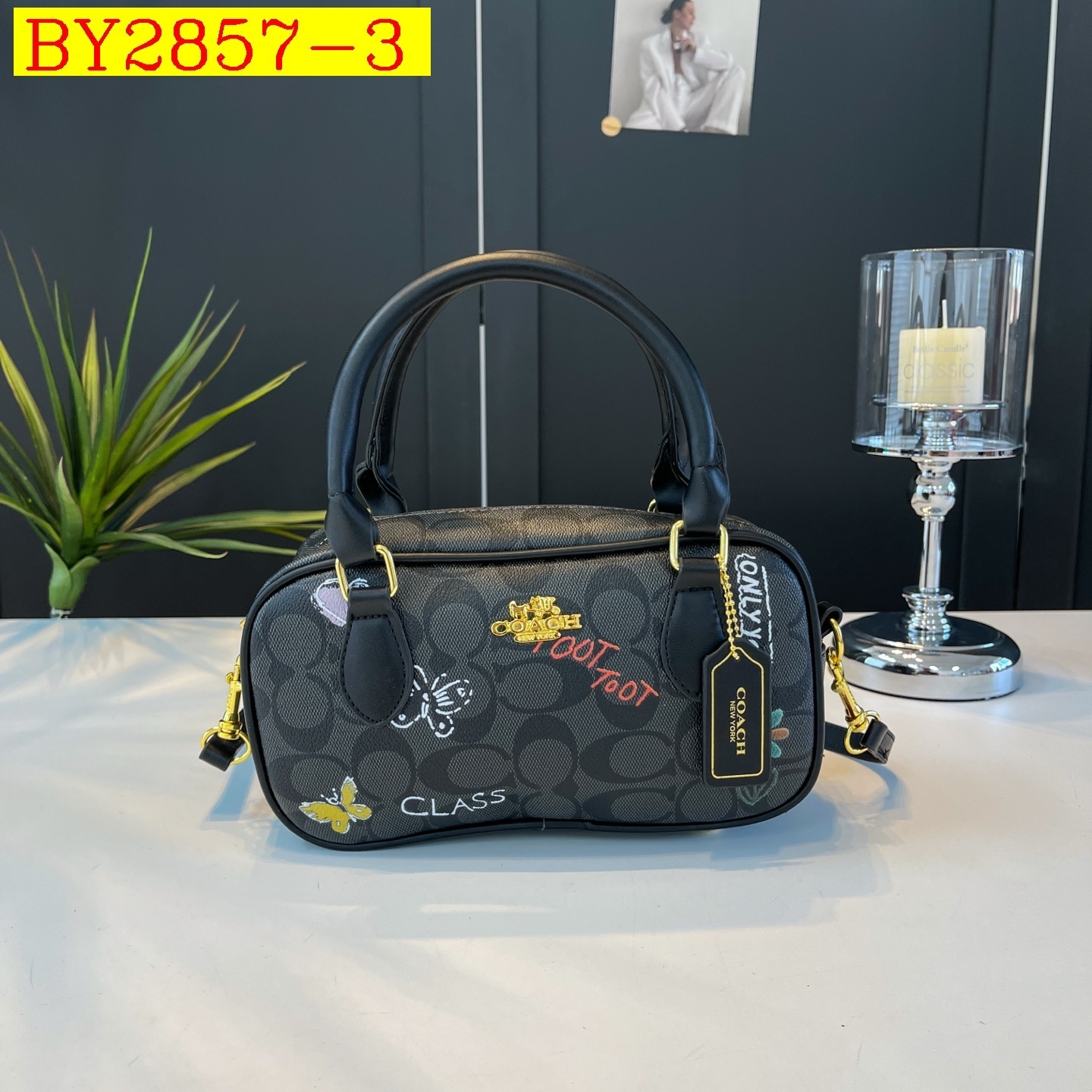 27$ CAOCH BD005 Shoulder bag size 24X13X9 cm 8898 BY2857 gallery