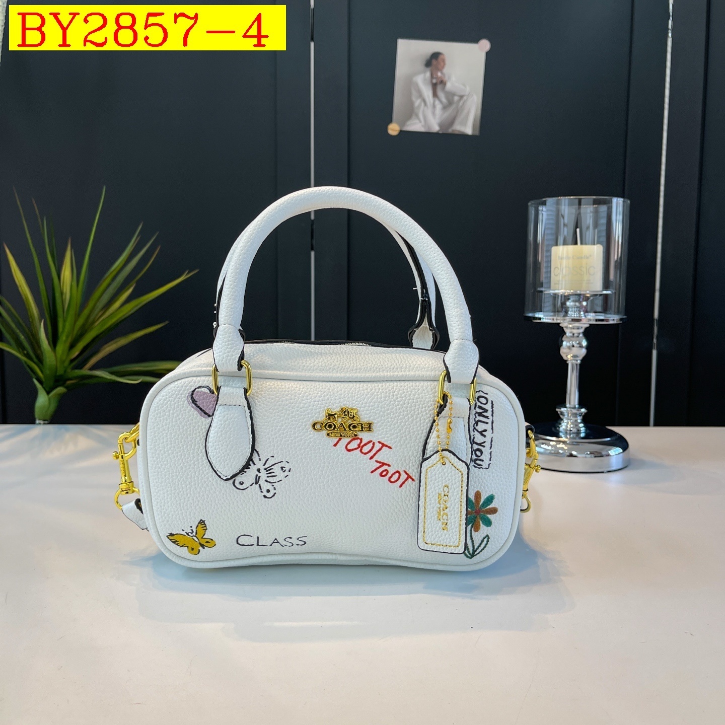 27$ CAOCH BD005 Shoulder bag size 24X13X9 cm 8898 BY2857 gallery