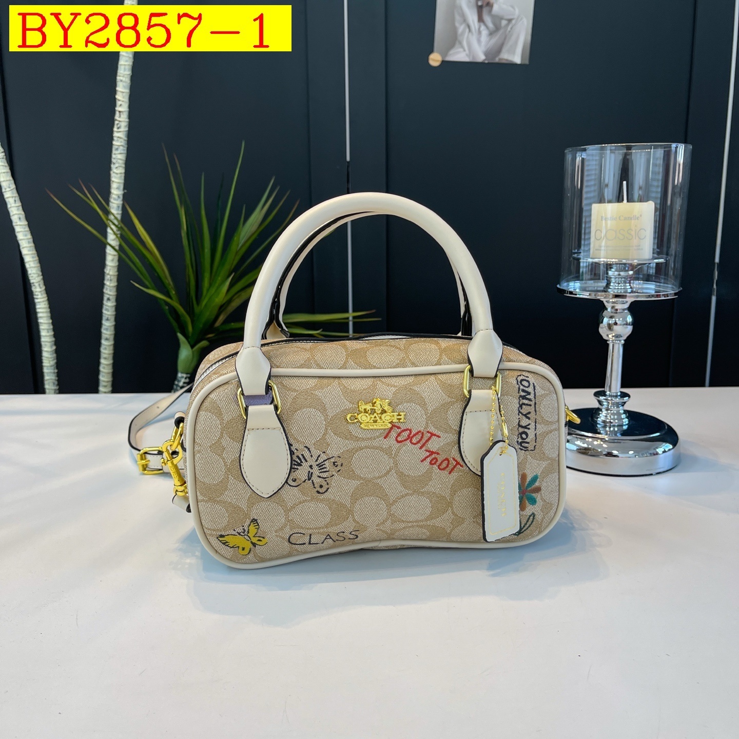 27$ CAOCH BD005 Shoulder bag size 24X13X9 cm 8898 BY2857 gallery
