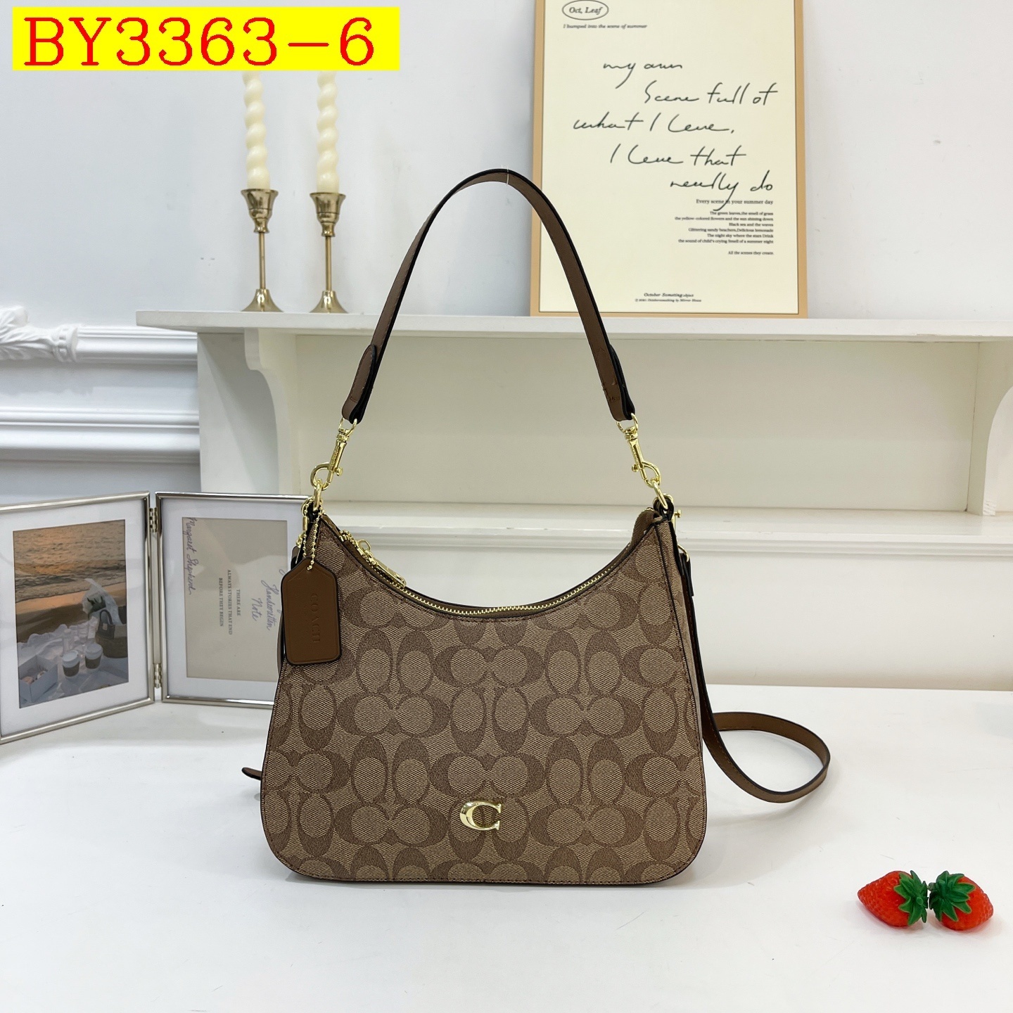 27$ COACH 7721 Shoulder bag size 27x22x8 cm 6878 BY3363 gallery