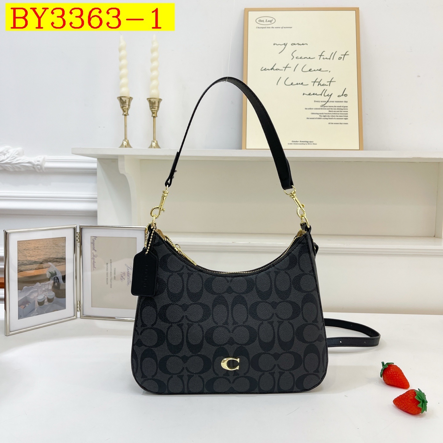 27$ COACH 7721 Shoulder bag size 27x22x8 cm 6878 BY3363 gallery