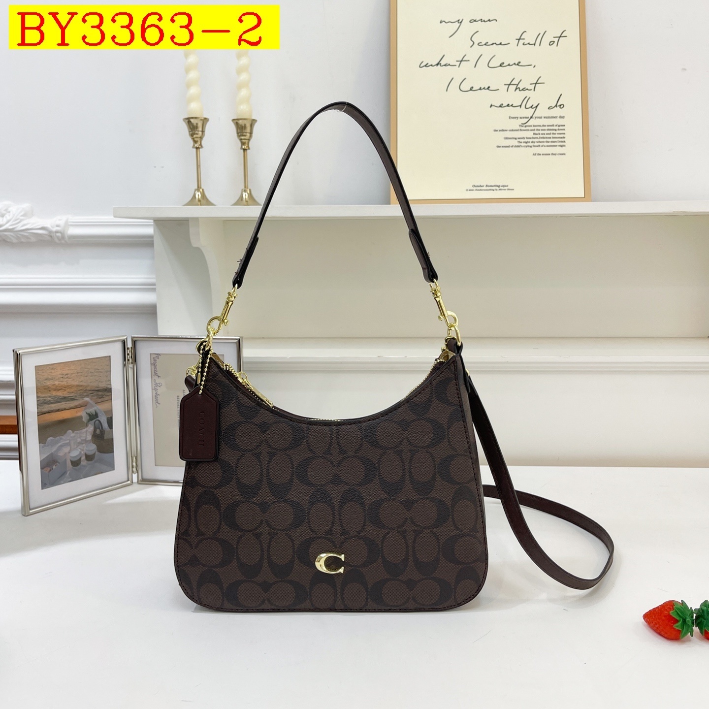 27$ COACH 7721 Shoulder bag size 27x22x8 cm 6878 BY3363 gallery