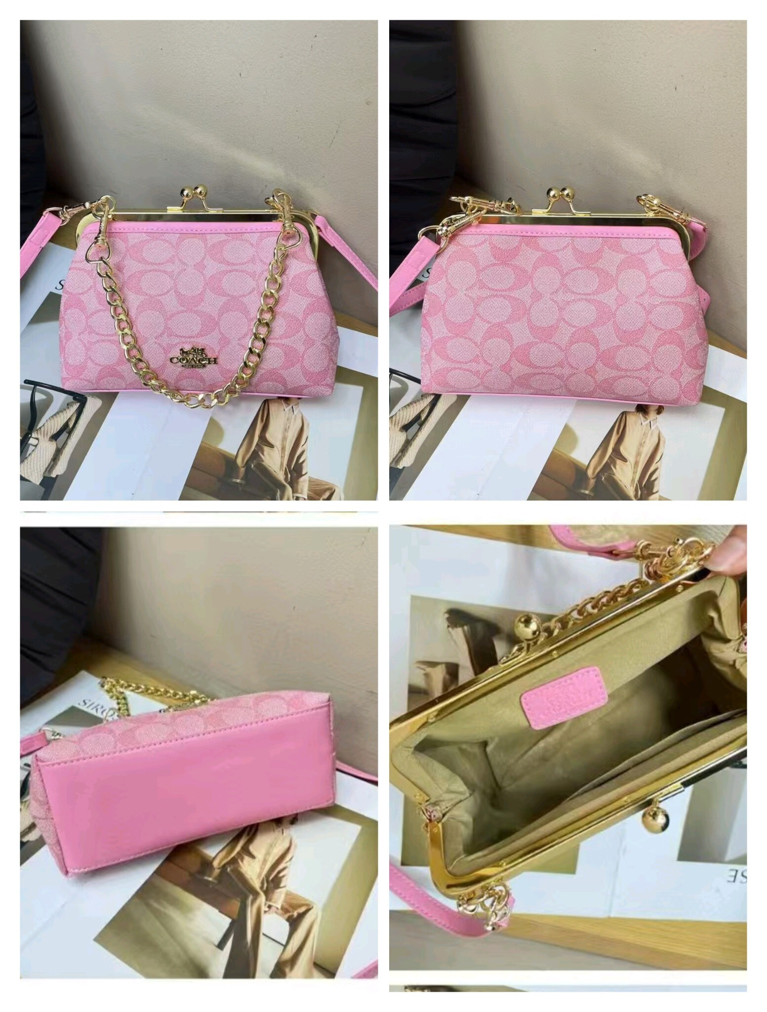 27$ COACH 9901 Shoulder bag size 21X14X9 cm 7972 BY2865 gallery