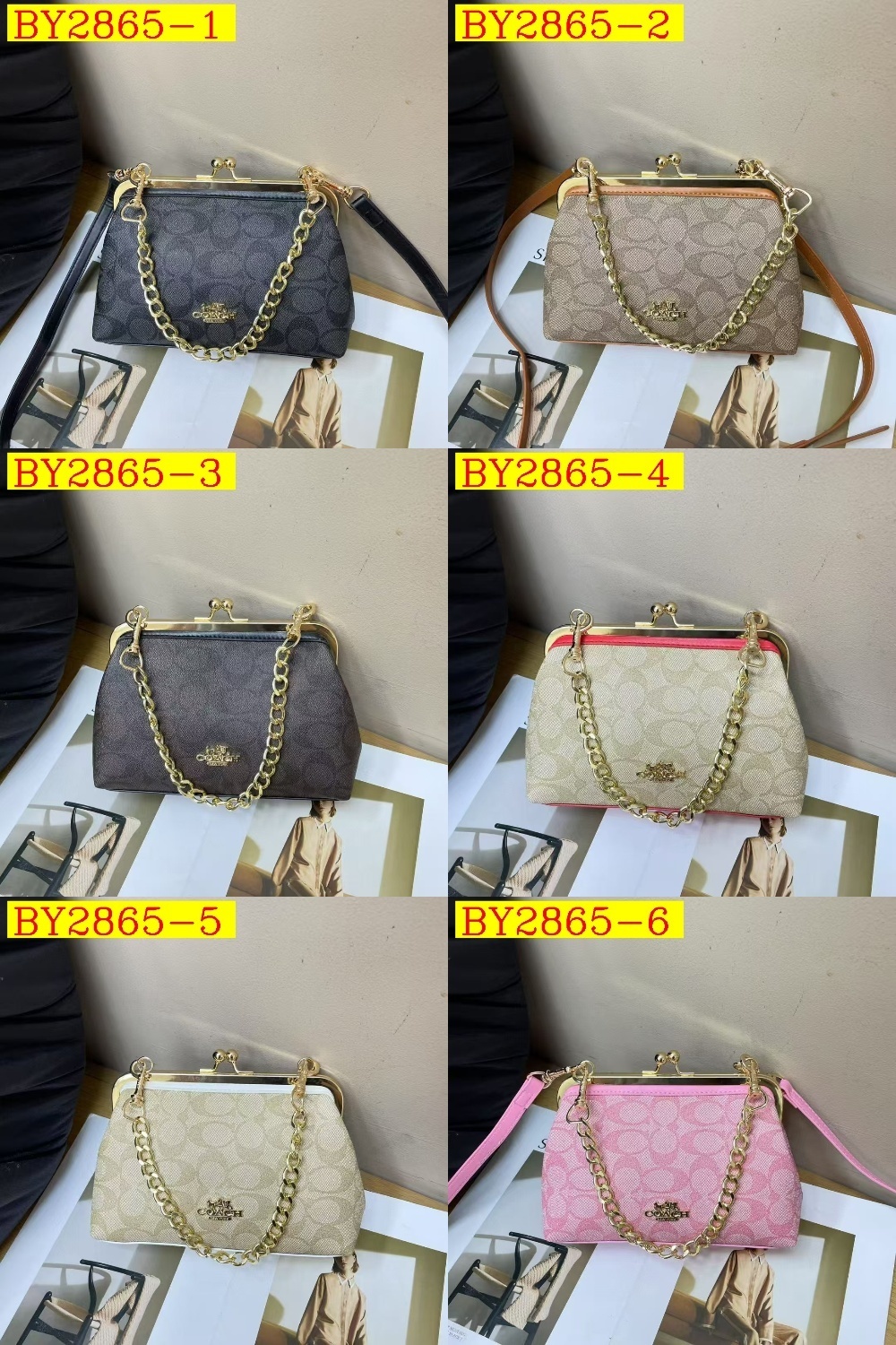 27$ COACH 9901 Shoulder bag size 21X14X9 cm 7972 BY2865 gallery