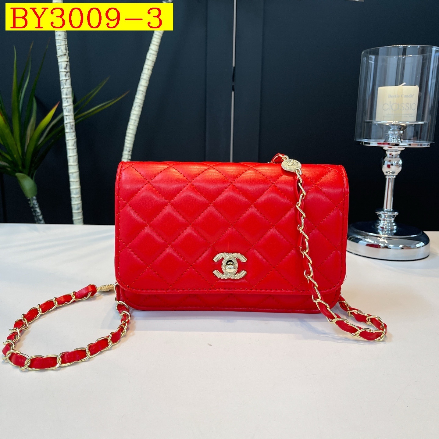 28$ CHANEL 9610 Shoulder bag size 21x14x7 cm 712050 BY3009 gallery