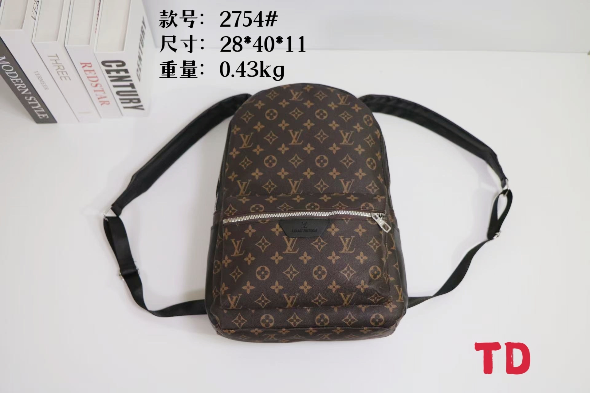 28$ LV 2754 Backpack bag size 28X40X11 cm 715010 BR1938 gallery