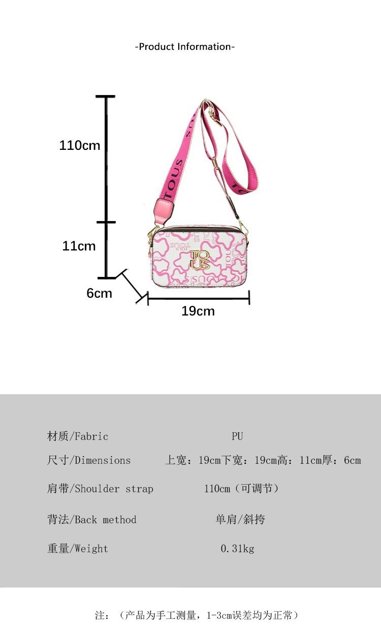 28$ TOUS Shoulder bag size 19X11X7 cm 2976 QS9 gallery