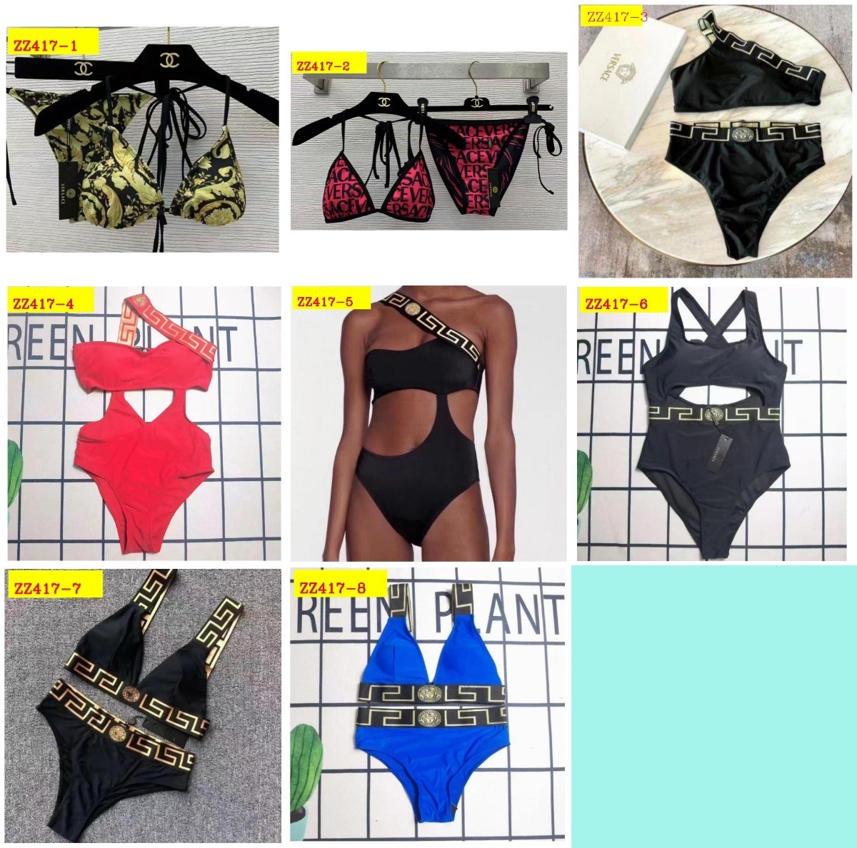 28$ VERSACE bikini  set size S-XL 219320 ZZ417 gallery