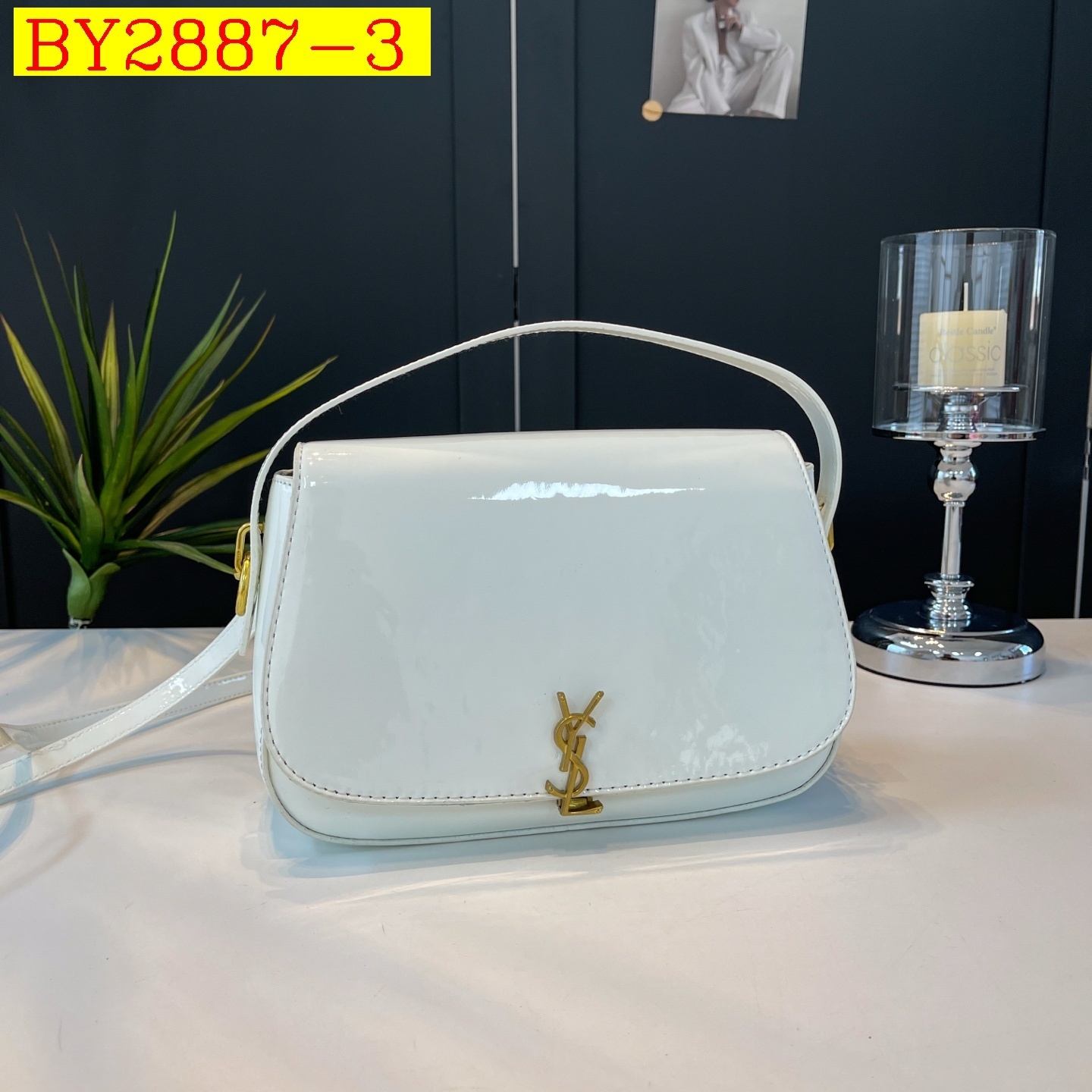 28$ YSL 58801 Shoulder bag size 25X17X8 cm 9930 BY2887 gallery
