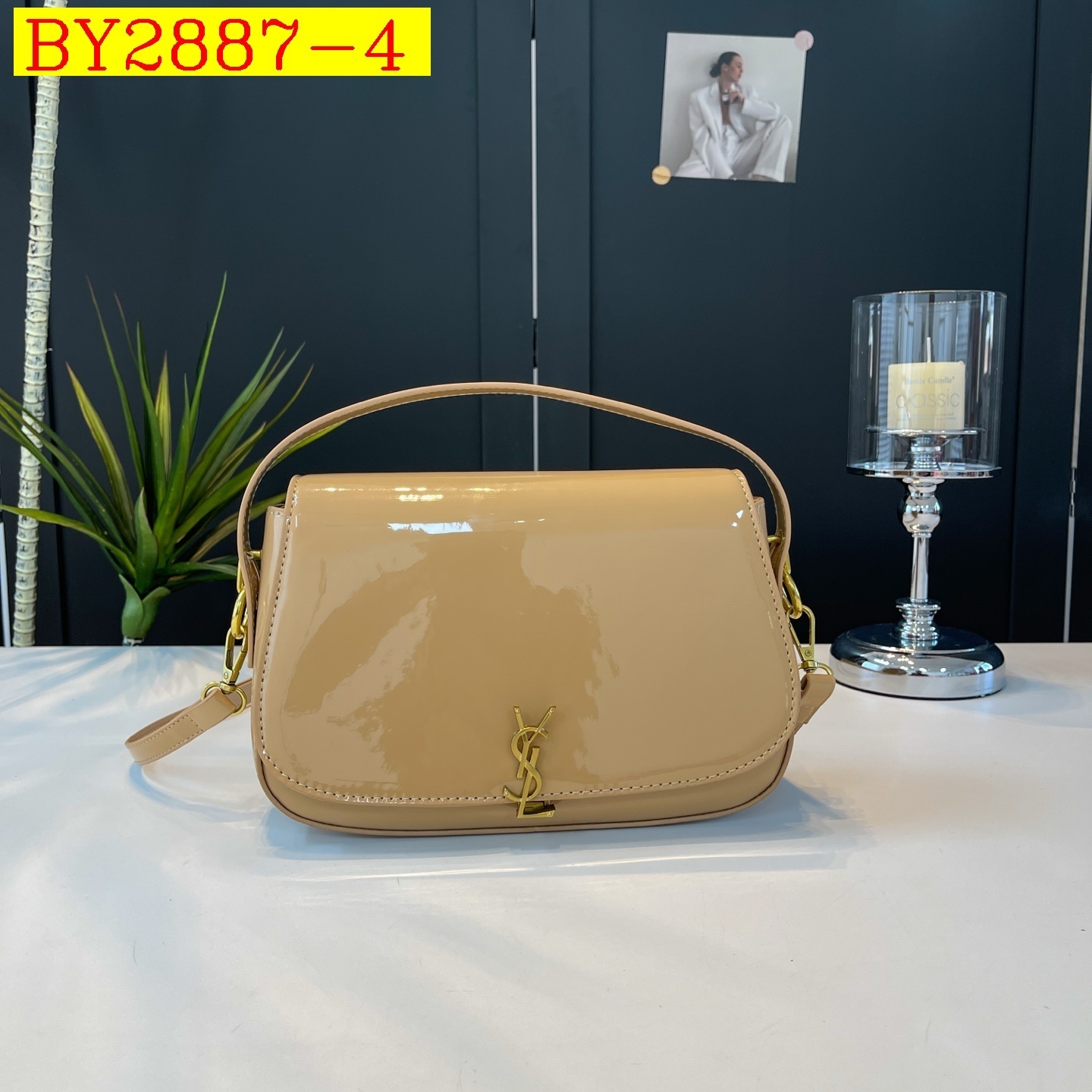 28$ YSL 58801 Shoulder bag size 25X17X8 cm 9930 BY2887 gallery