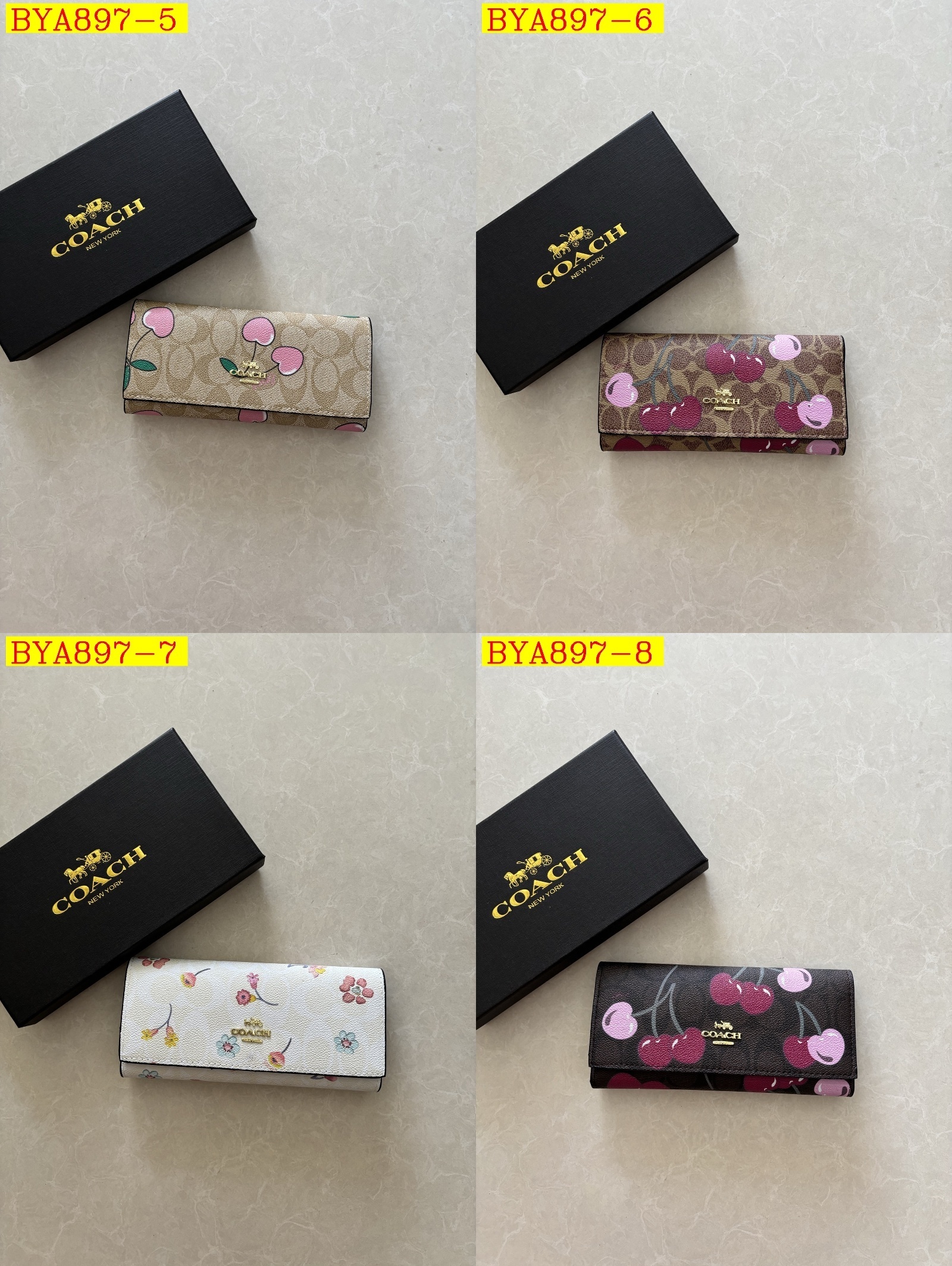 29$ Coach wallet size 19x10x3cm 3664 BYA897 gallery