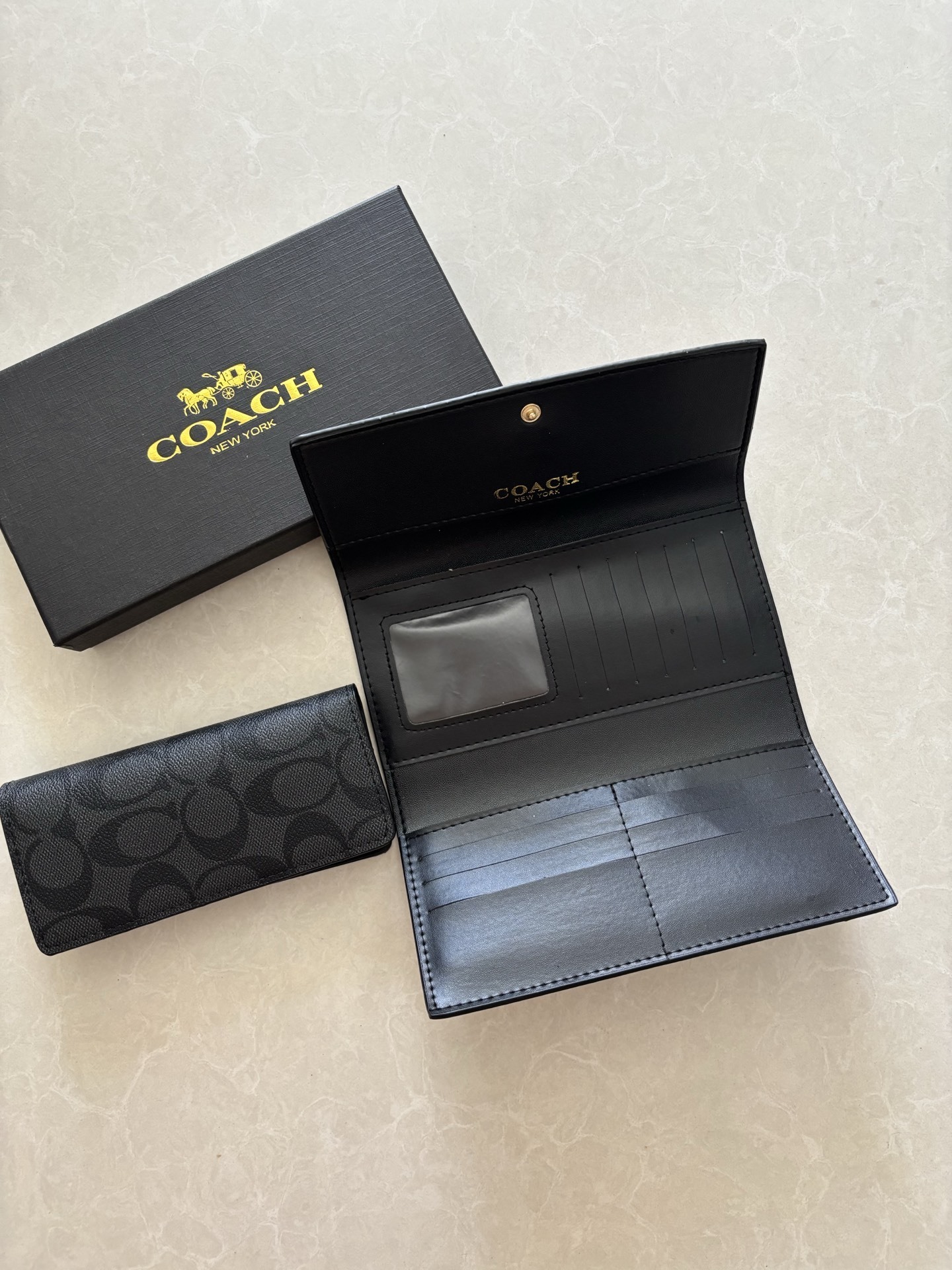 29$ Coach wallet size 19x10x3cm 3664 BYA897 gallery