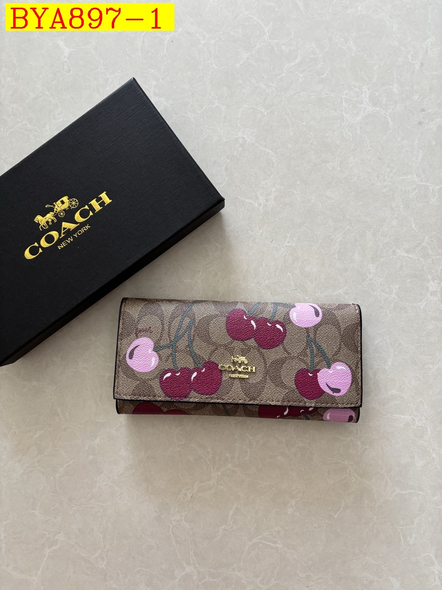 29$ Coach wallet size 19x10x3cm 3664 BYA897 gallery