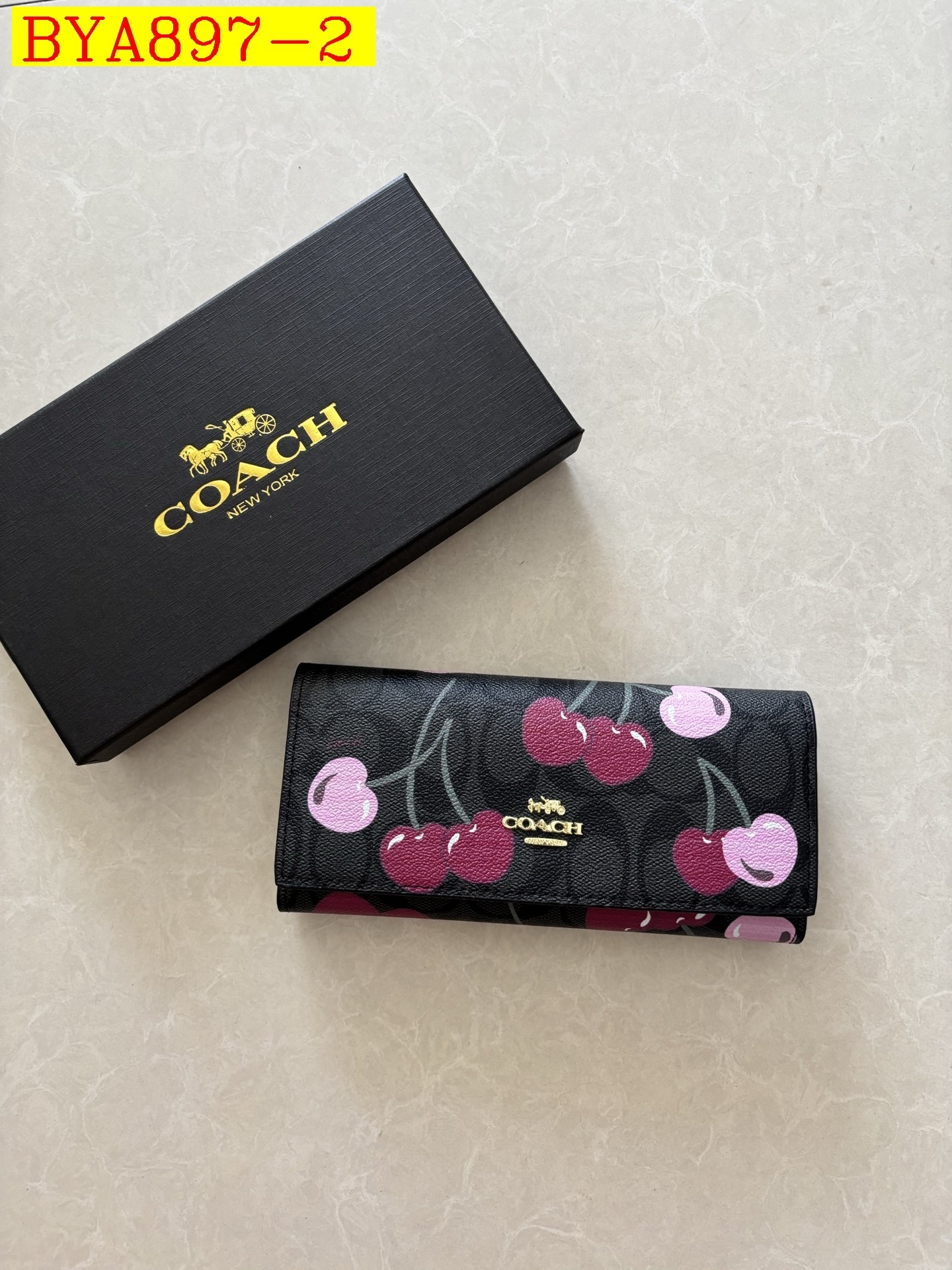 29$ Coach wallet size 19x10x3cm 3664 BYA897 gallery