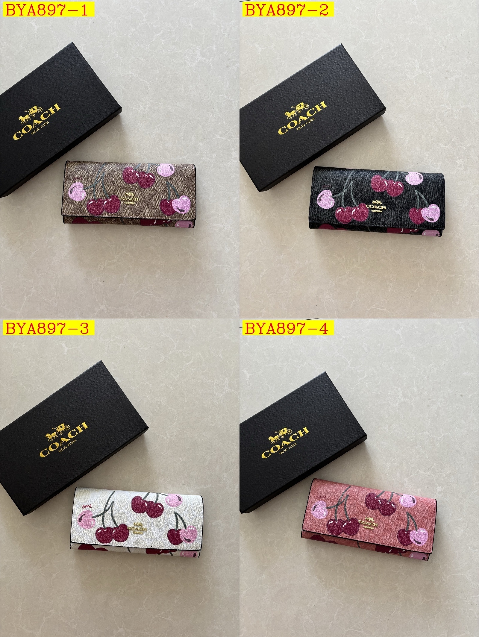 29$ Coach wallet size 19x10x3cm 3664 BYA897 gallery