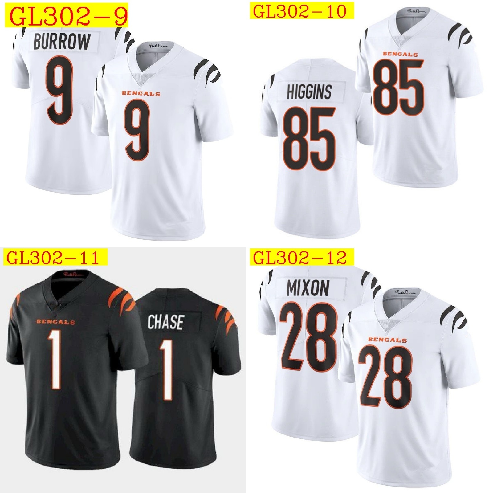 29$ NF Bengals Size S-3XL 314280 GL302 gallery