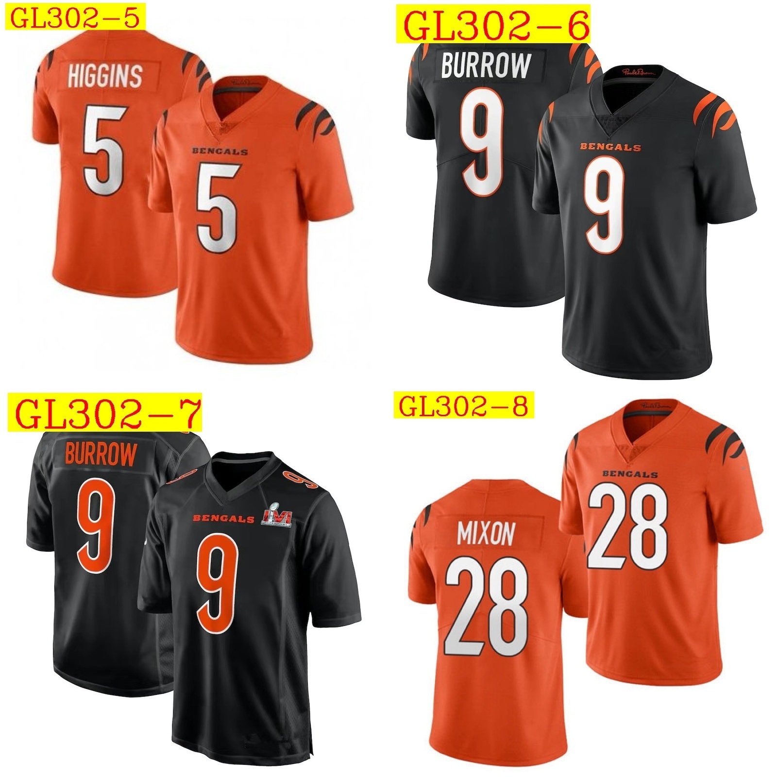 29$ NF Bengals Size S-3XL 314280 GL302 gallery