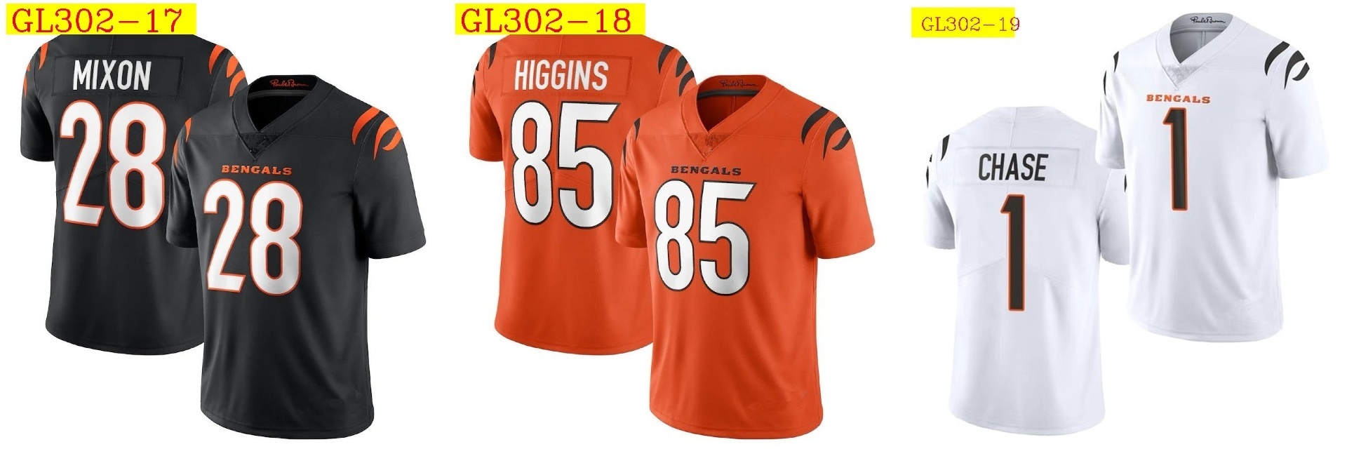 29$ NF Bengals Size S-3XL 314280 GL302 gallery