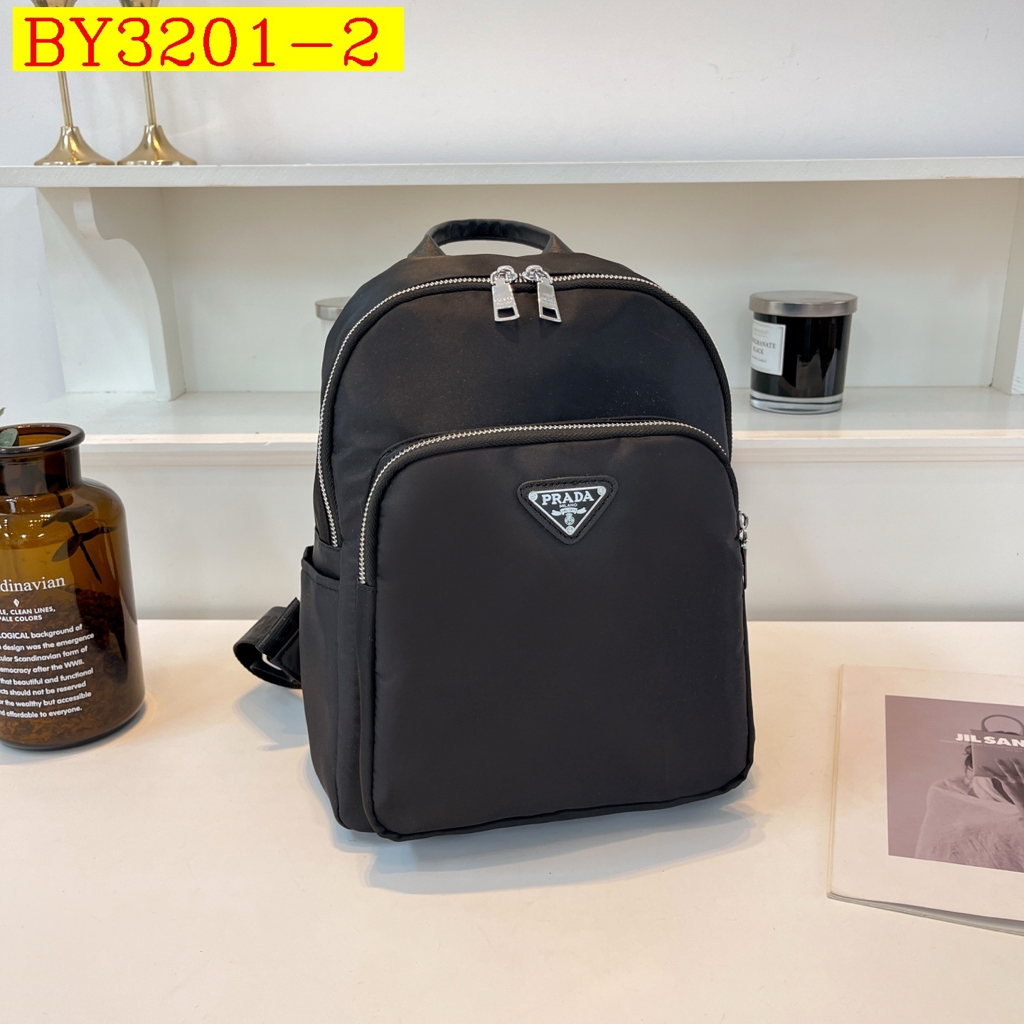 29$ PRADA 0159 Backpack bag size 32x28x14 cm 0958 BY3201 gallery