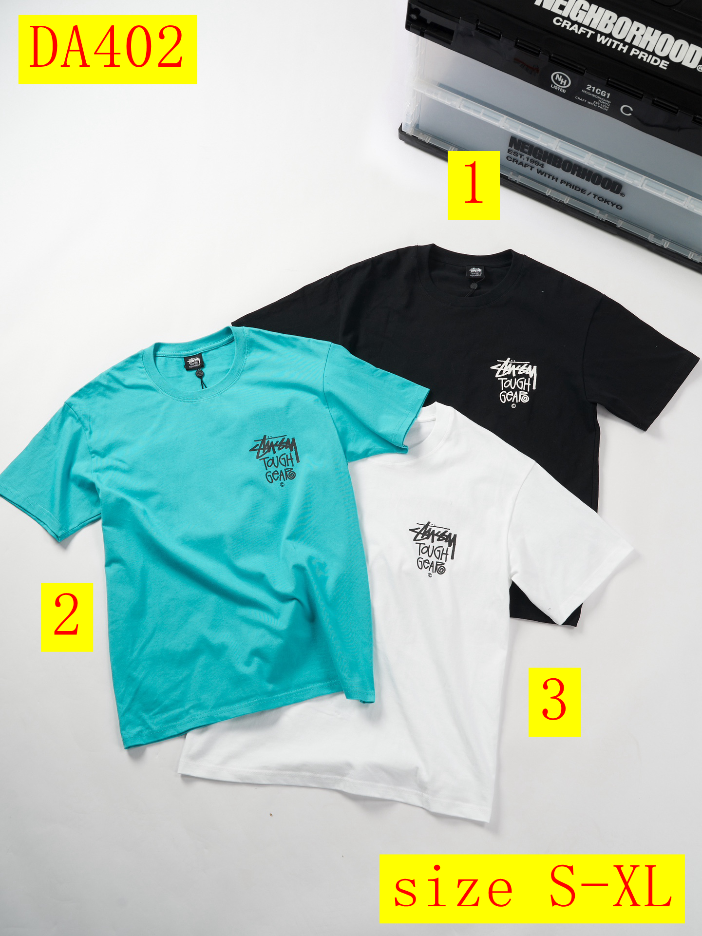29$ dh STUSSY 25SS Short-sleeve size S-XL 81519022091 DA402 gallery