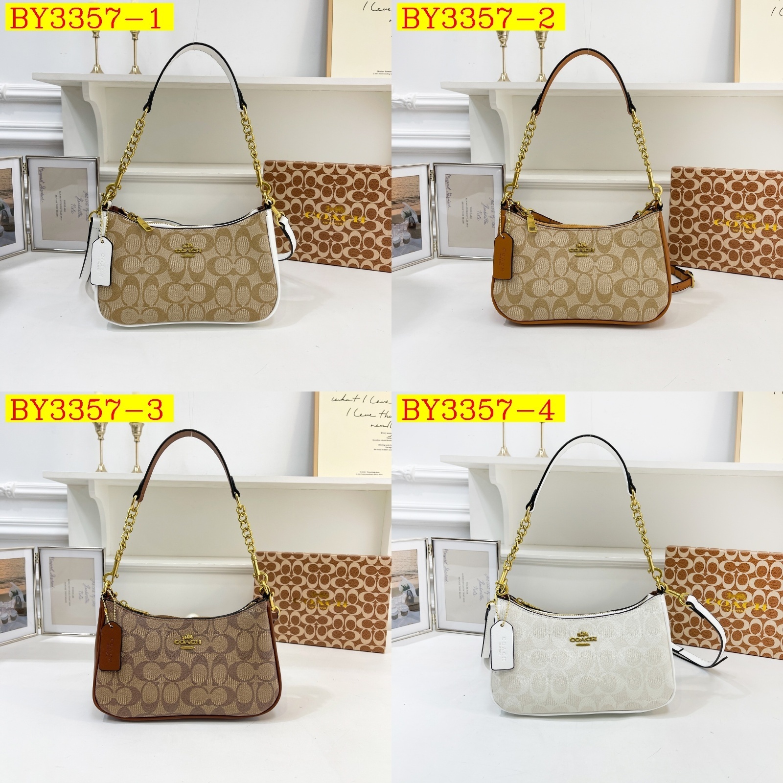 30$ COACH 3980 Shoulder bag size 24x15x8 cm 316076 BY3357 gallery
