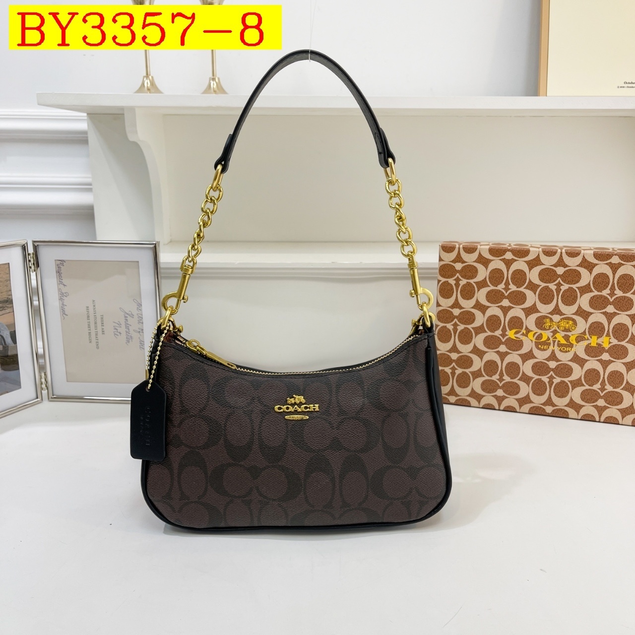 30$ COACH 3980 Shoulder bag size 24x15x8 cm 316076 BY3357 gallery