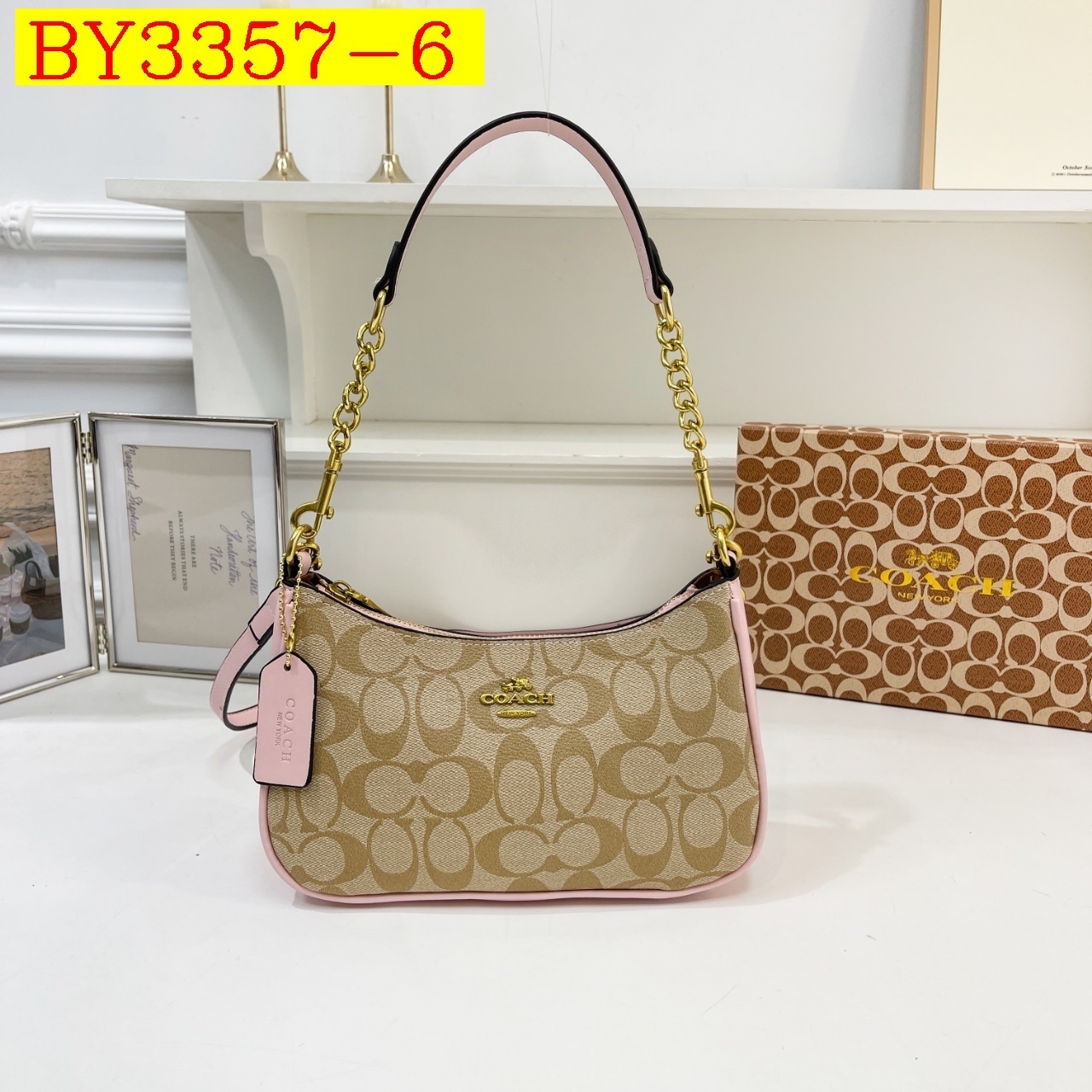 30$ COACH 3980 Shoulder bag size 24x15x8 cm 316076 BY3357 gallery