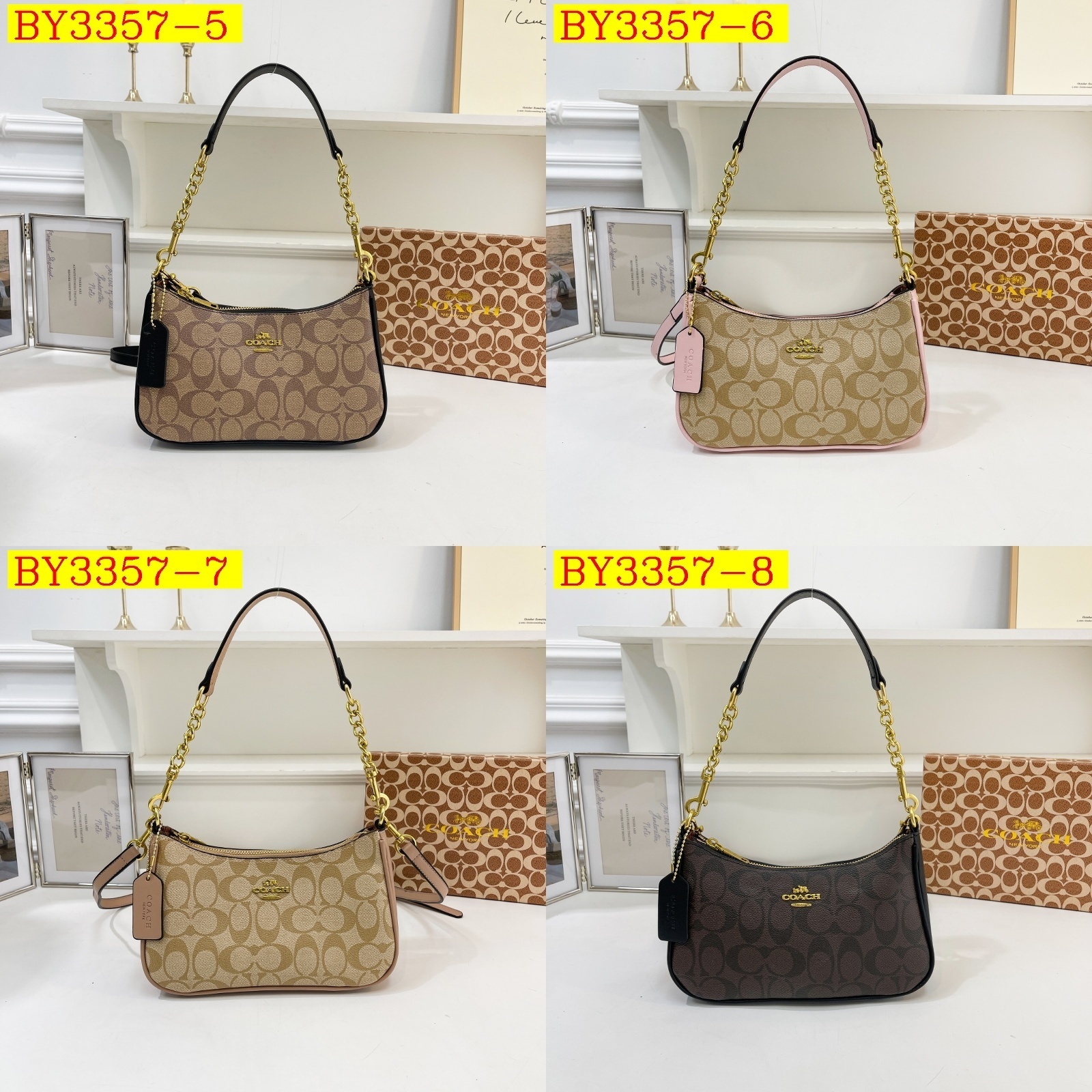 30$ COACH 3980 Shoulder bag size 24x15x8 cm 316076 BY3357 gallery