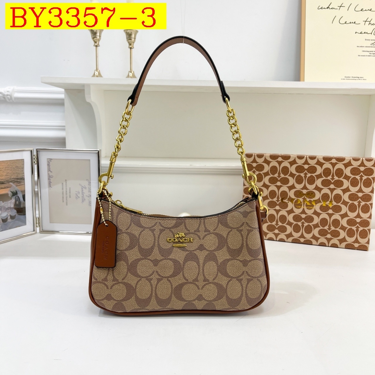 30$ COACH 3980 Shoulder bag size 24x15x8 cm 316076 BY3357 gallery