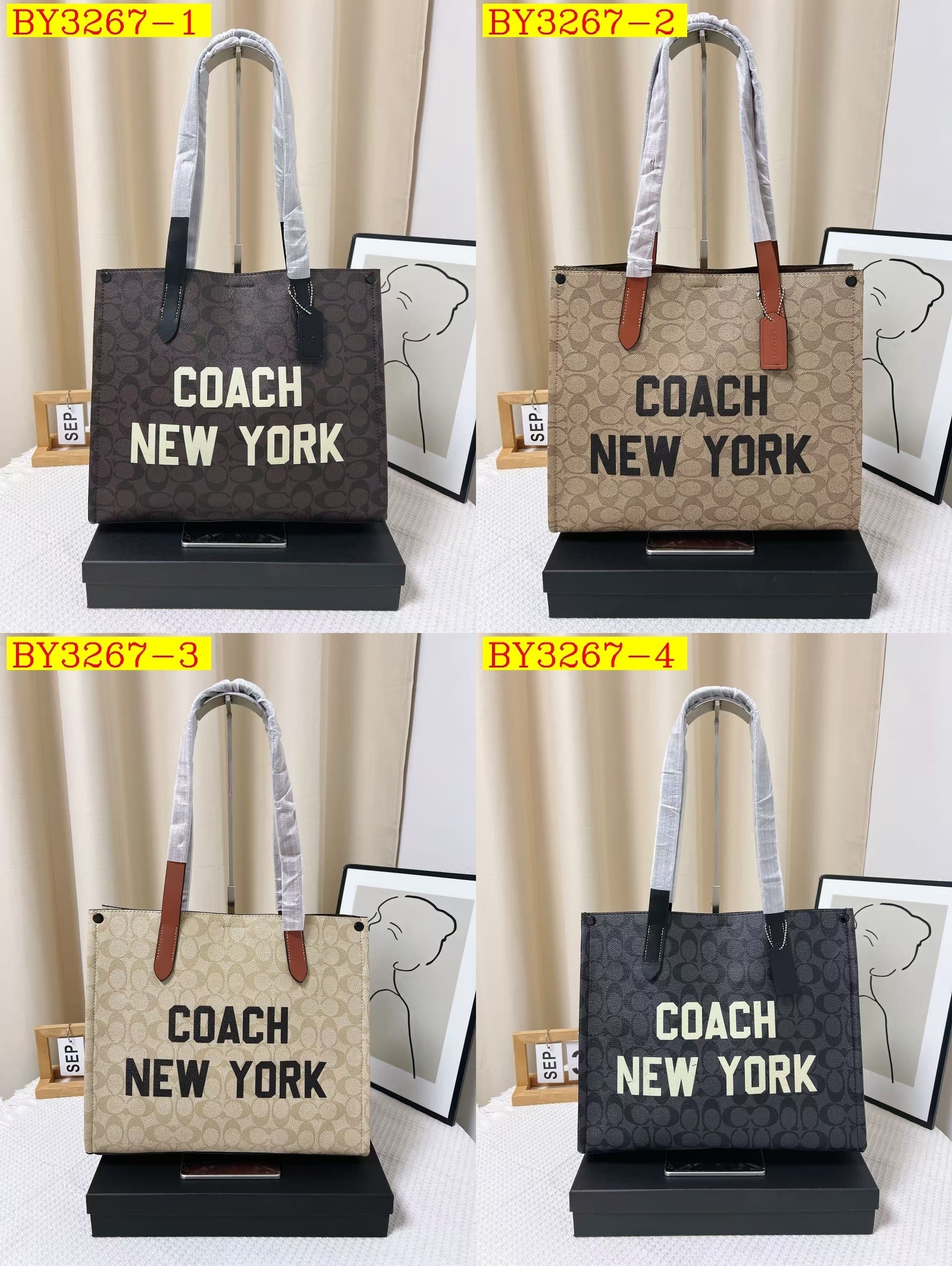 30$ COACH Tote bag size 34x12x30 cm 116140 BY3267 gallery