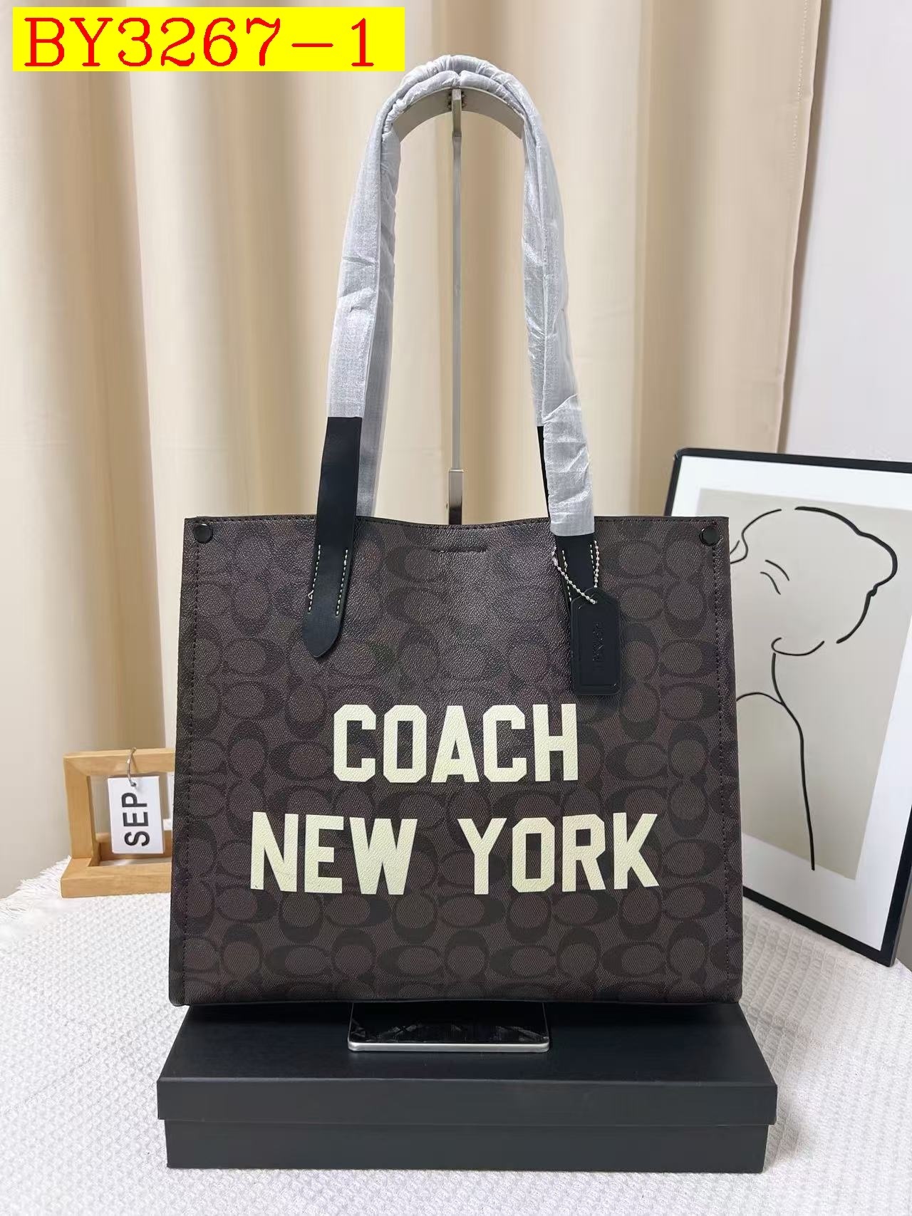 30$ COACH Tote bag size 34x12x30 cm 116140 BY3267 gallery
