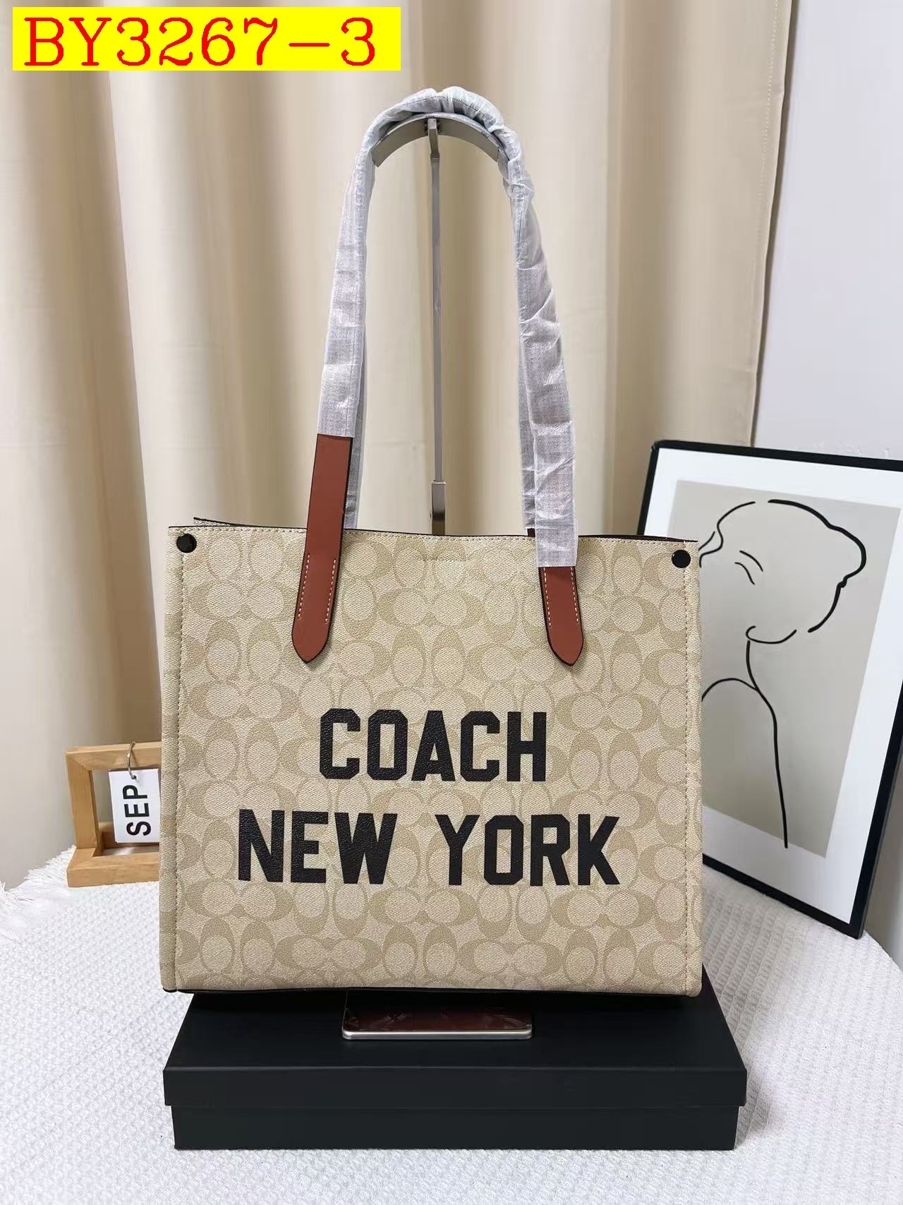 30$ COACH Tote bag size 34x12x30 cm 116140 BY3267 gallery