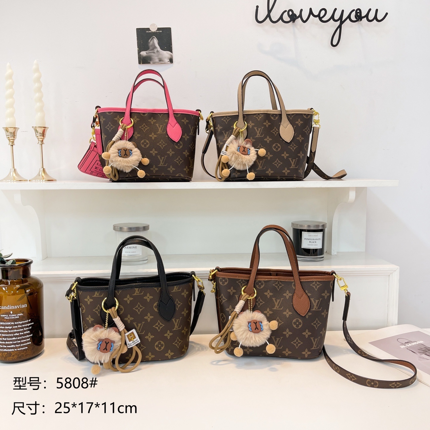 30$ LV 5808 Tote bag size 25x17x11 cm 613022 BY3419 gallery