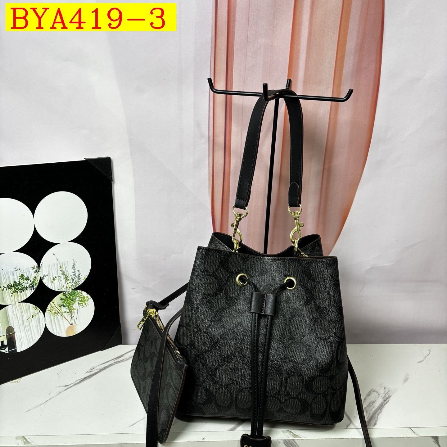 32$ Coach Shoulder bag size 21x21x14cm 0922 BYA419 gallery
