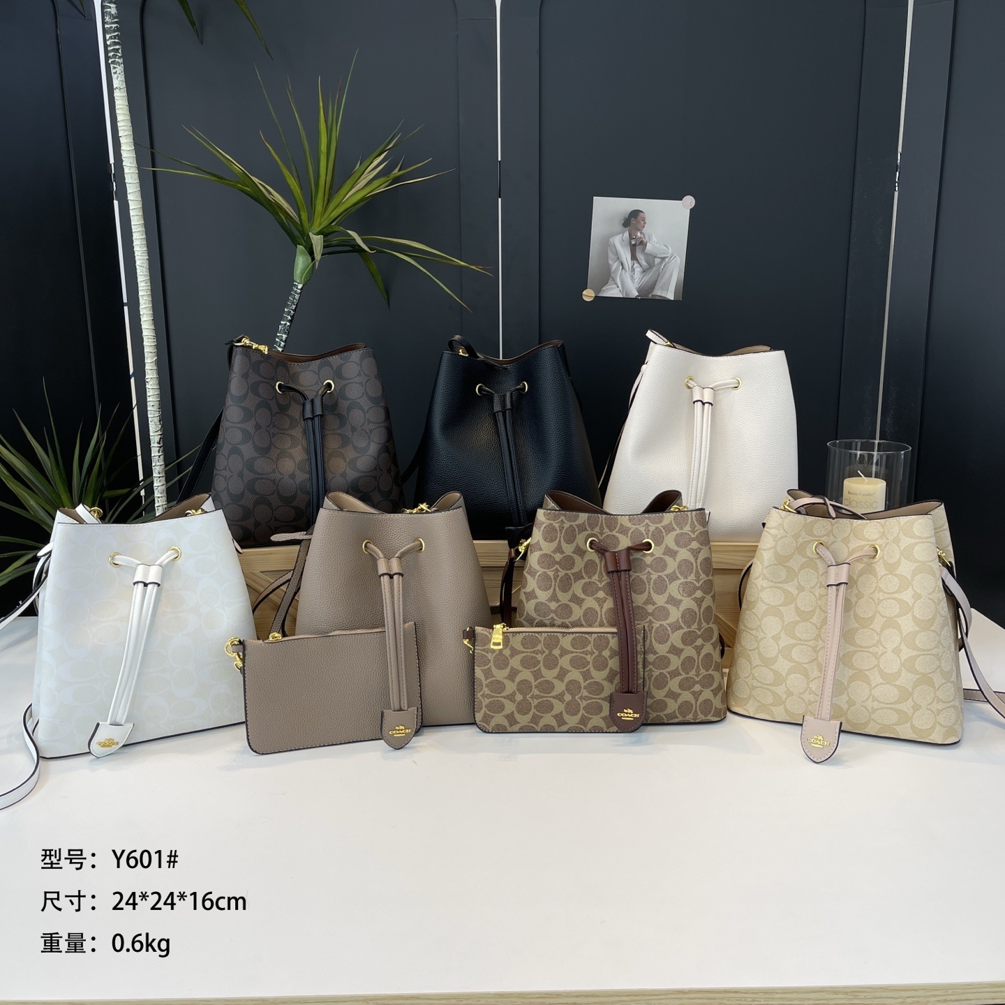 32$ Coach Shoulder bag size 24x24x16cm 913044 BYA125 gallery