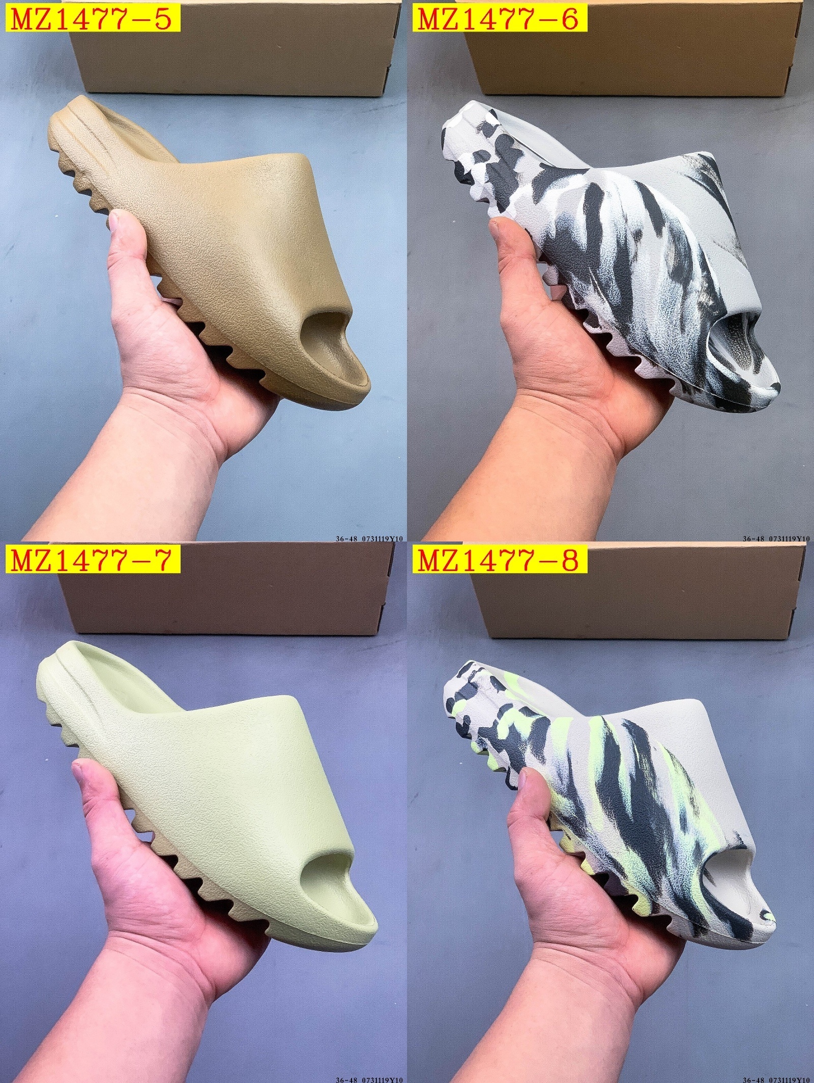 32$ Kanye West x Yeezy Slide size 36-45 half 910030 MZ1477 gallery