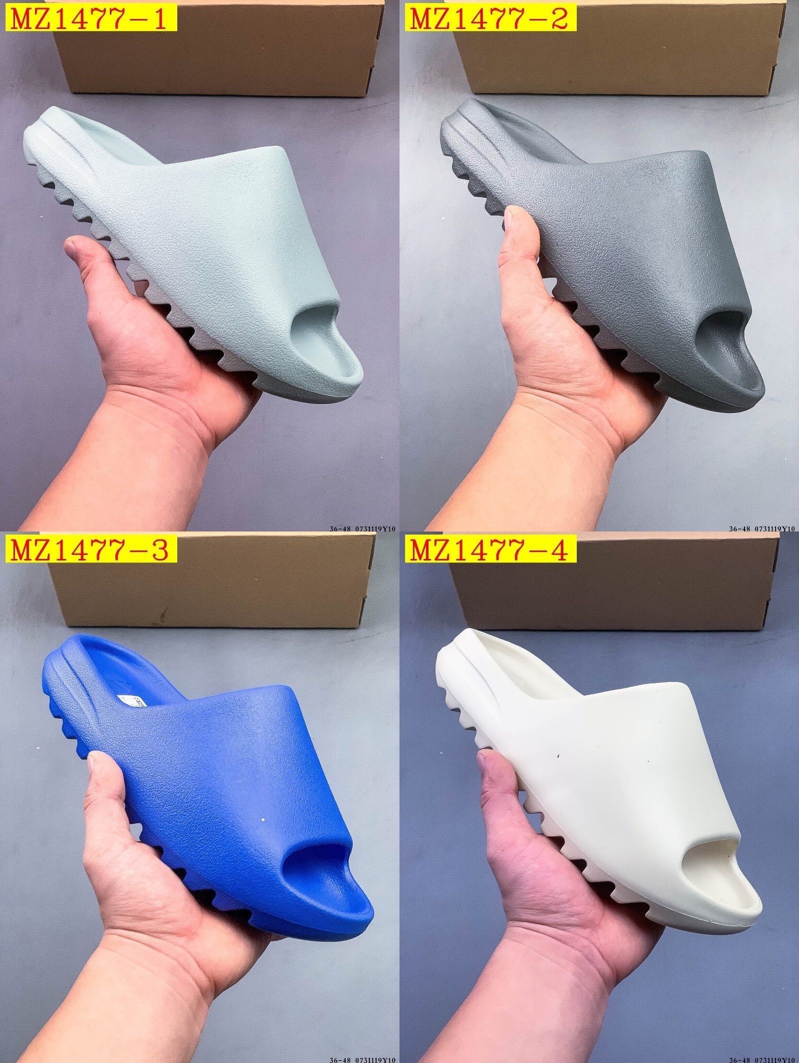 32$ Kanye West x Yeezy Slide size 36-45 half 910030 MZ1477 gallery