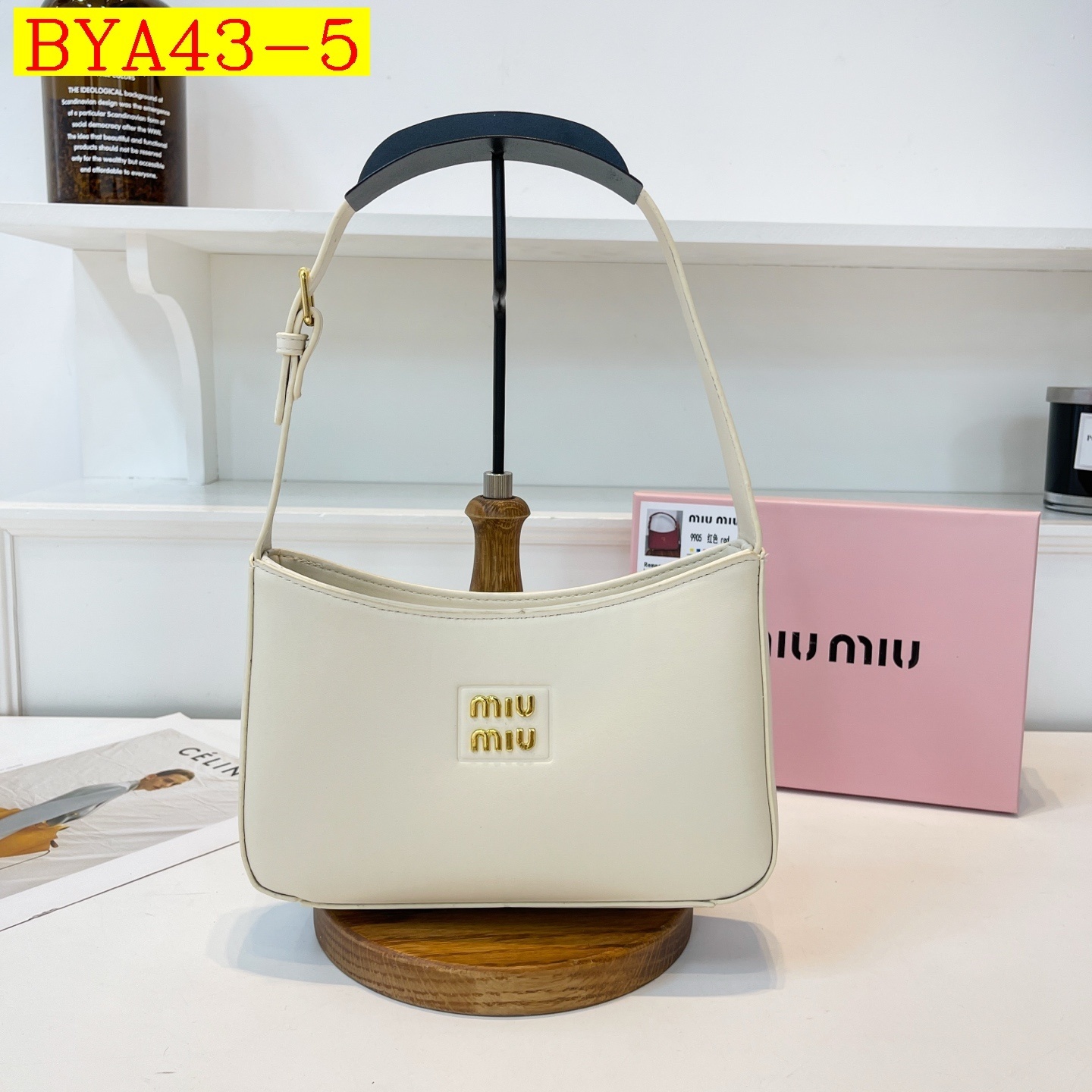32$ Miu Miu Shoulder bag size 23x15x6cm 0956 BYA43 gallery