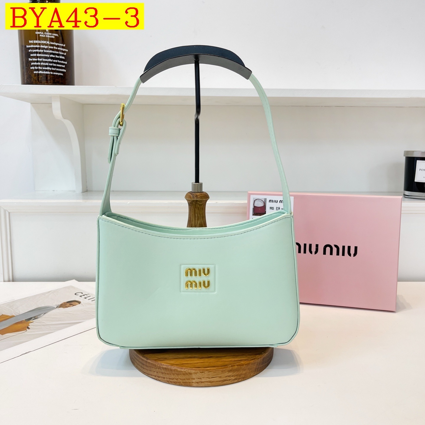 32$ Miu Miu Shoulder bag size 23x15x6cm 0956 BYA43 gallery
