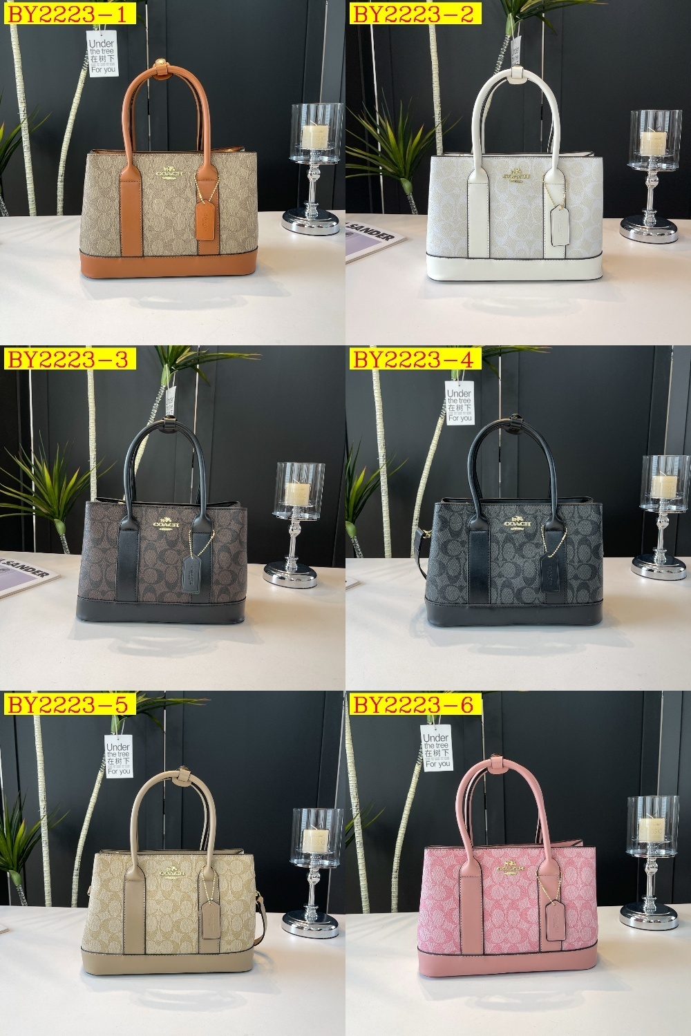 32$ dh COACH 6616 Tote bag size 29X20X12 cm 61305423225 BY2223 gallery
