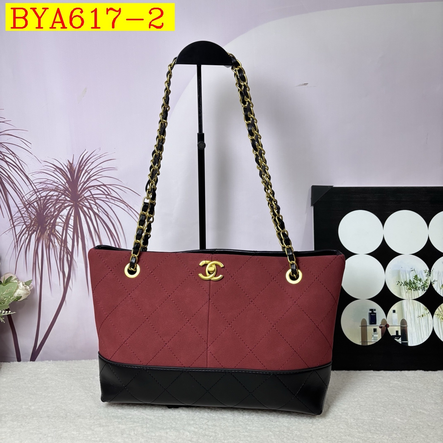 33$ Chanel handbag size 35x21x10cm 411034 BYA617 gallery