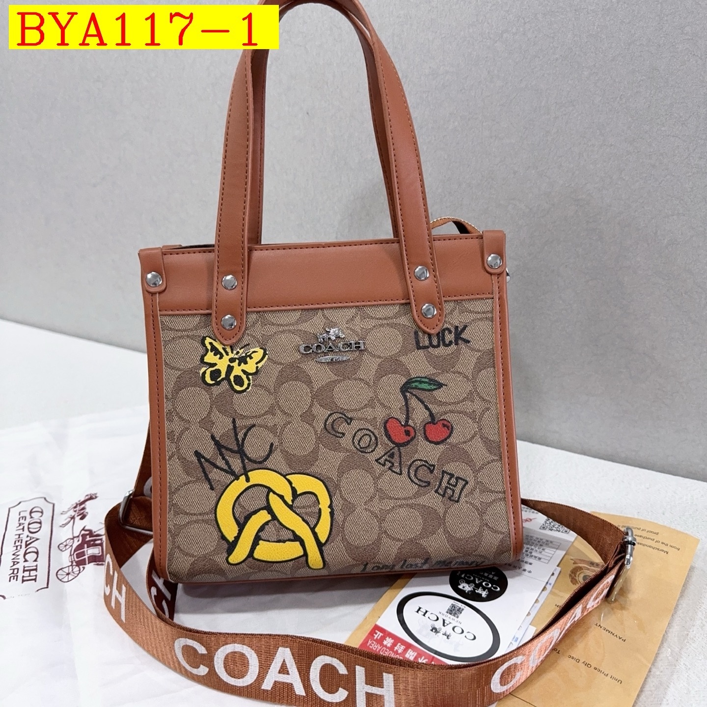33$ Coach Shoulder bag size 22x21x12cm 6978 BYA117 gallery