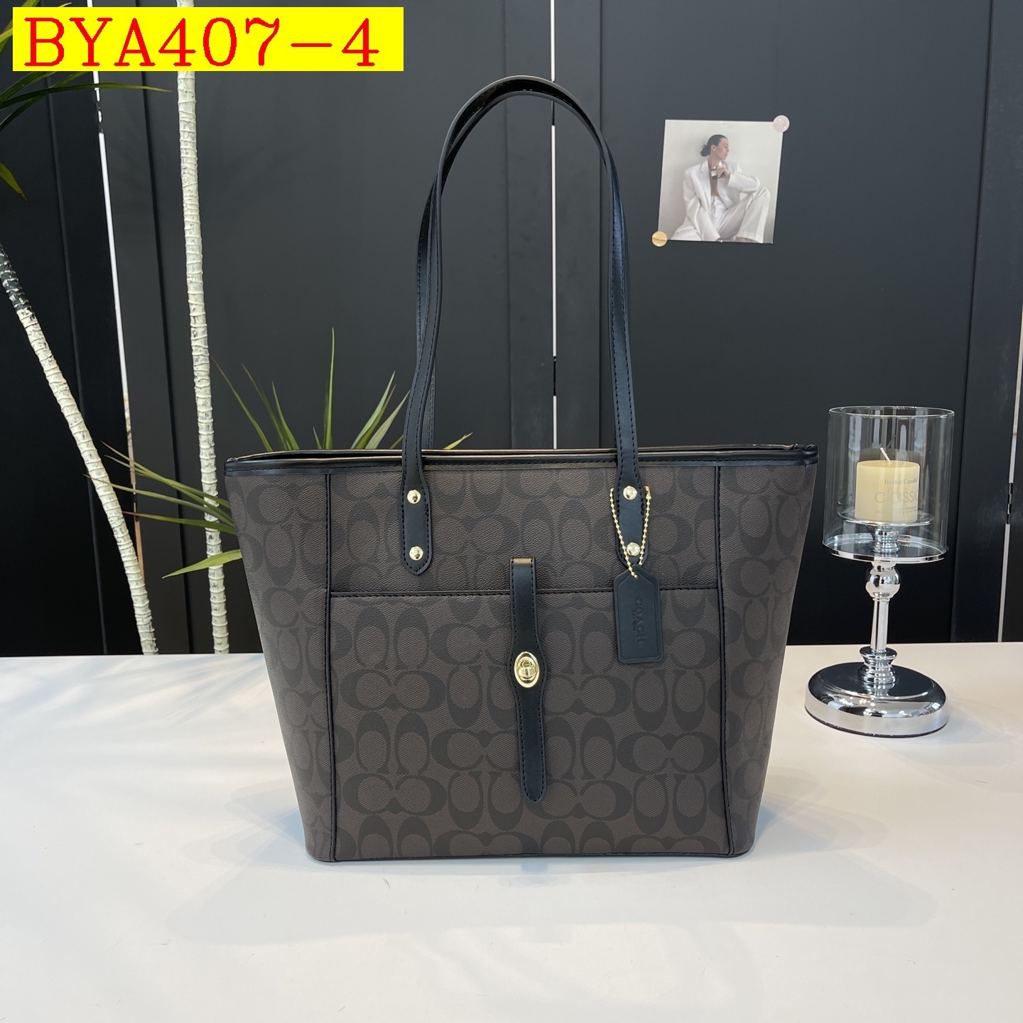 33$ Coach handbag size 40x26x14cm 812040 BYA407 gallery