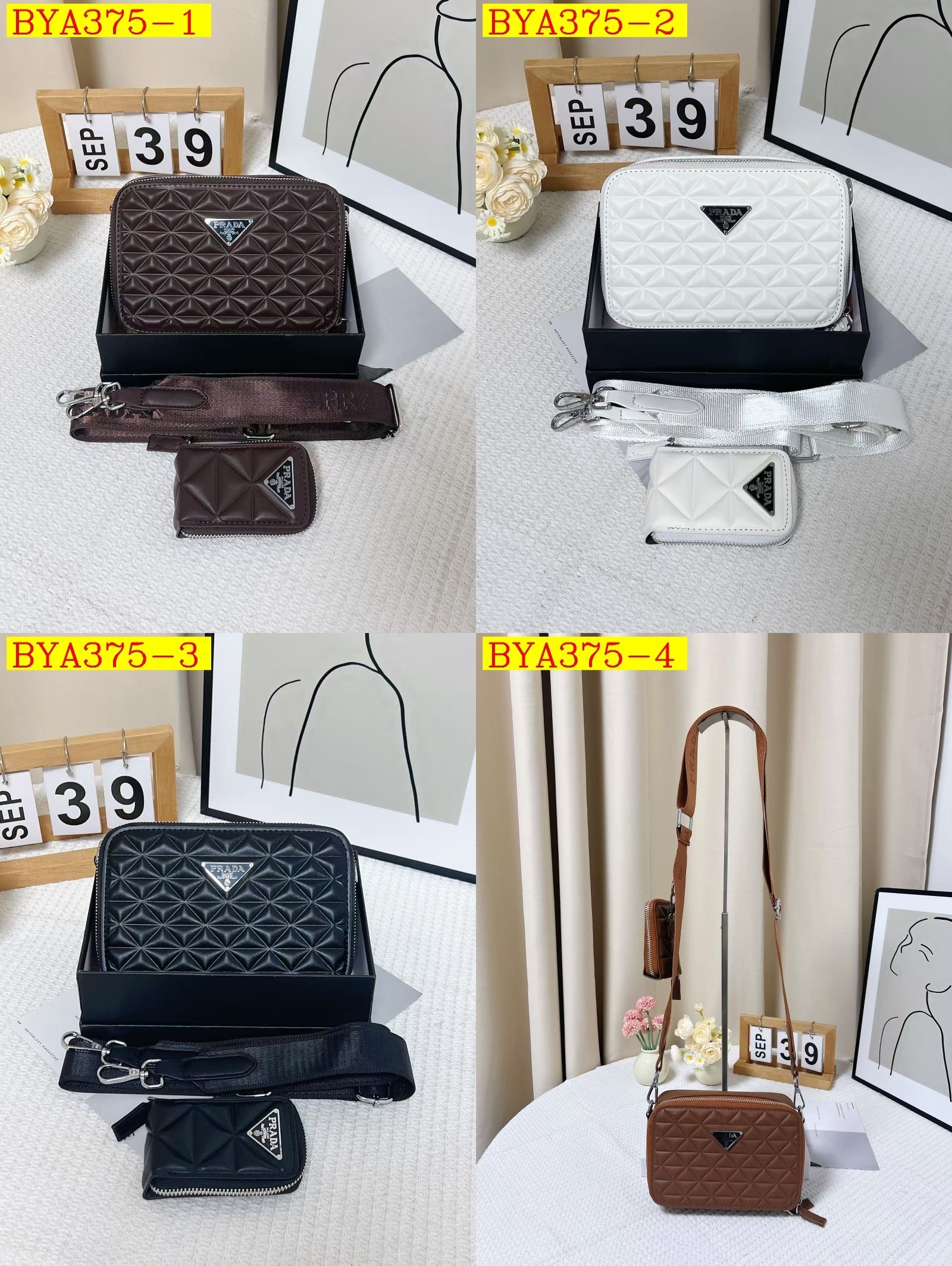 33$ Prada Shoulder bag size 20x5x13cm 916084 BYA375 gallery