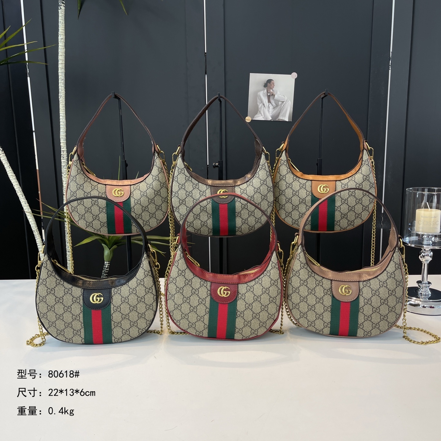 34$ Gucci Shoulder bag size 22x13x6cm 714026 BYA497 gallery