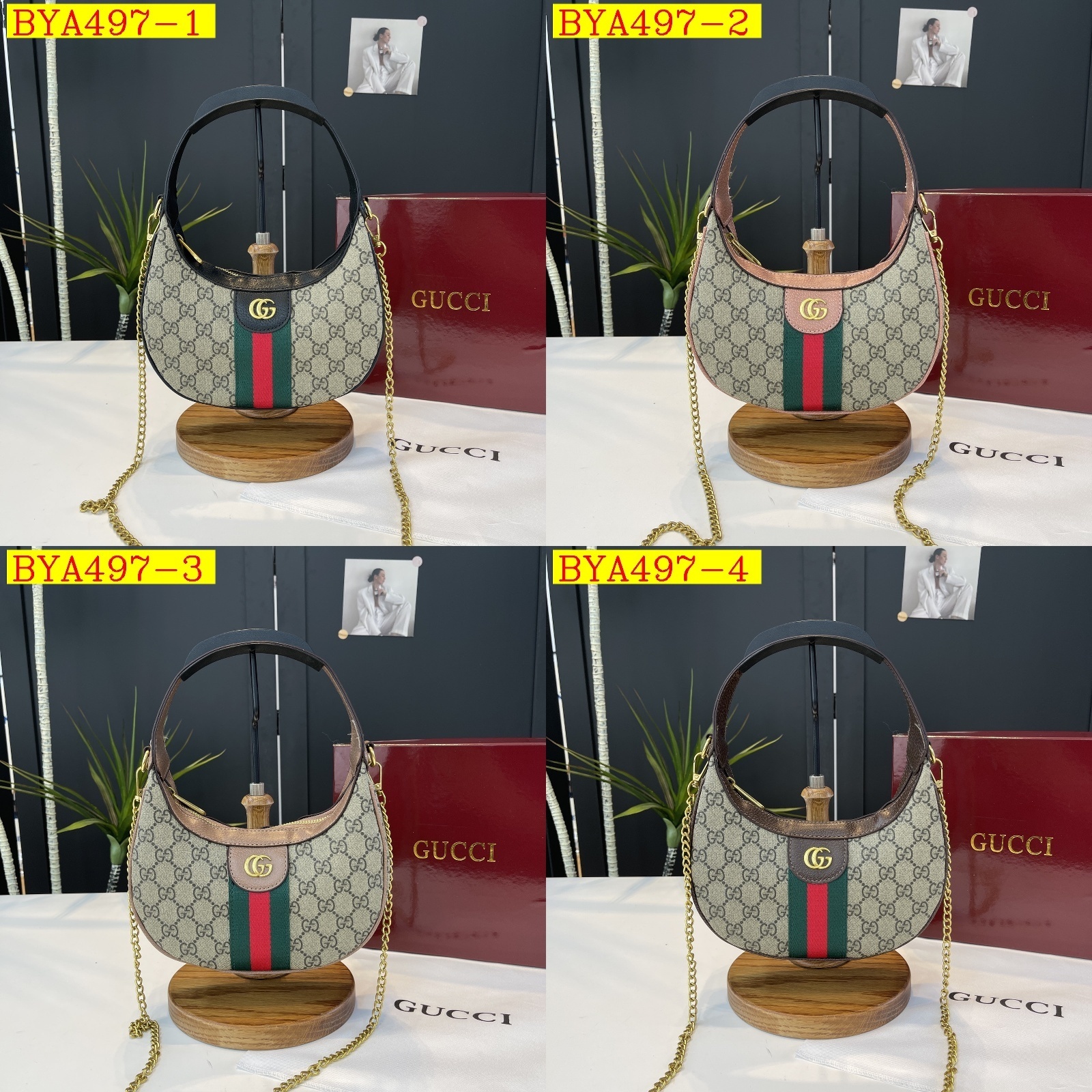 34$ Gucci Shoulder bag size 22x13x6cm 714026 BYA497 gallery